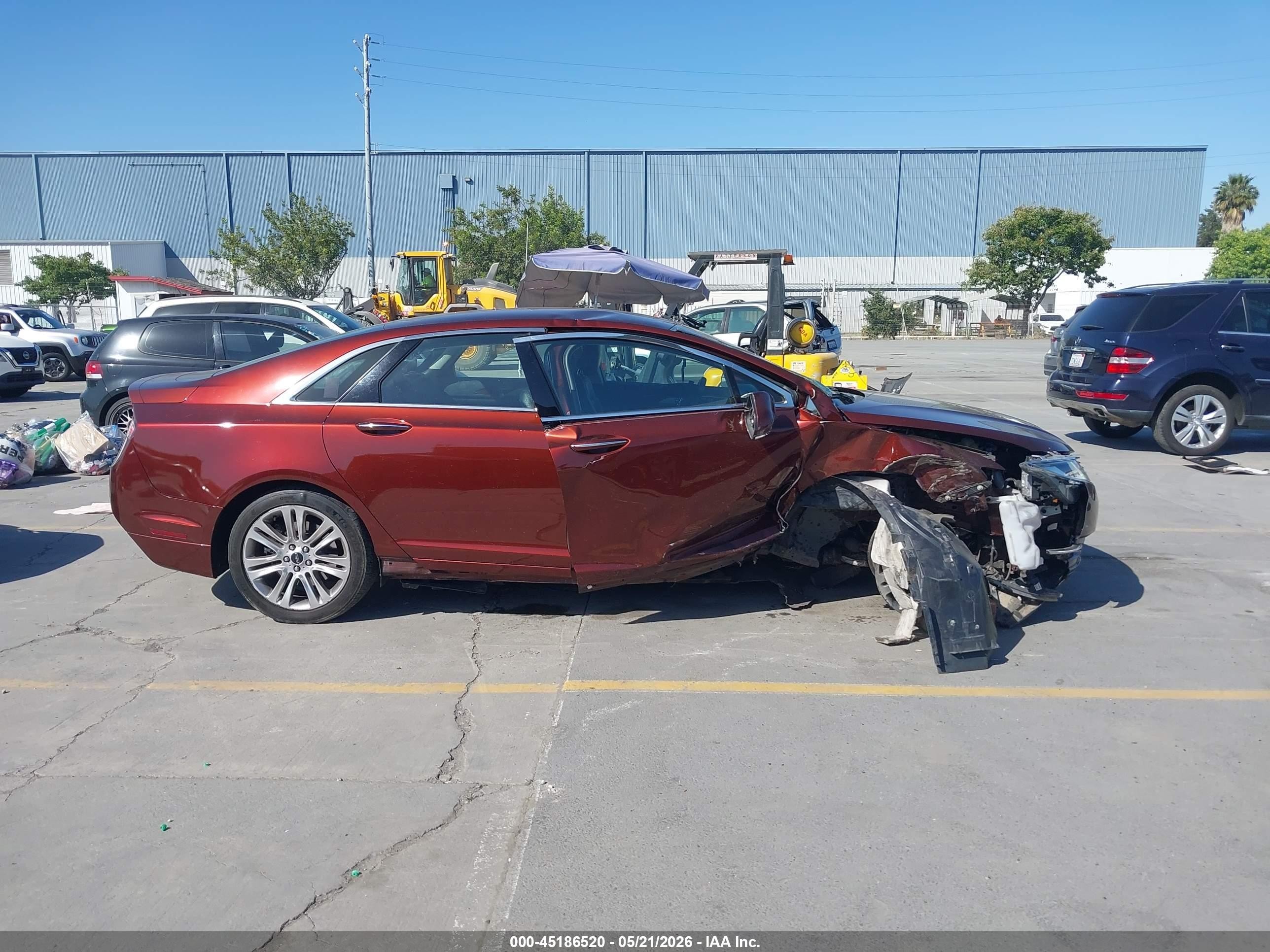 2015 Lincoln Mkz   Red vin: 3LN6L2G90FR604542