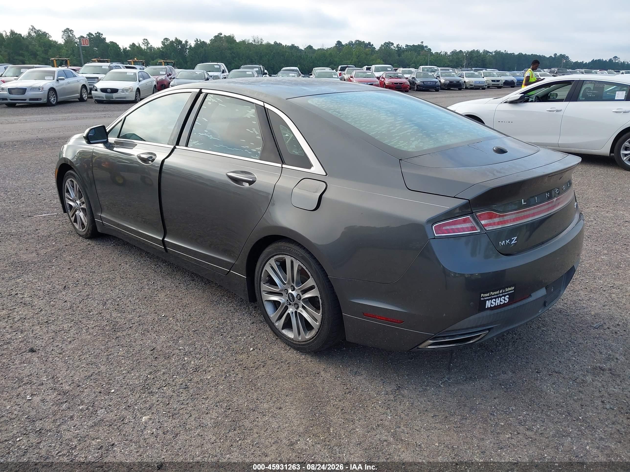 2015 Lincoln Mkz   Серый vin: 3LN6L2G90FR611961