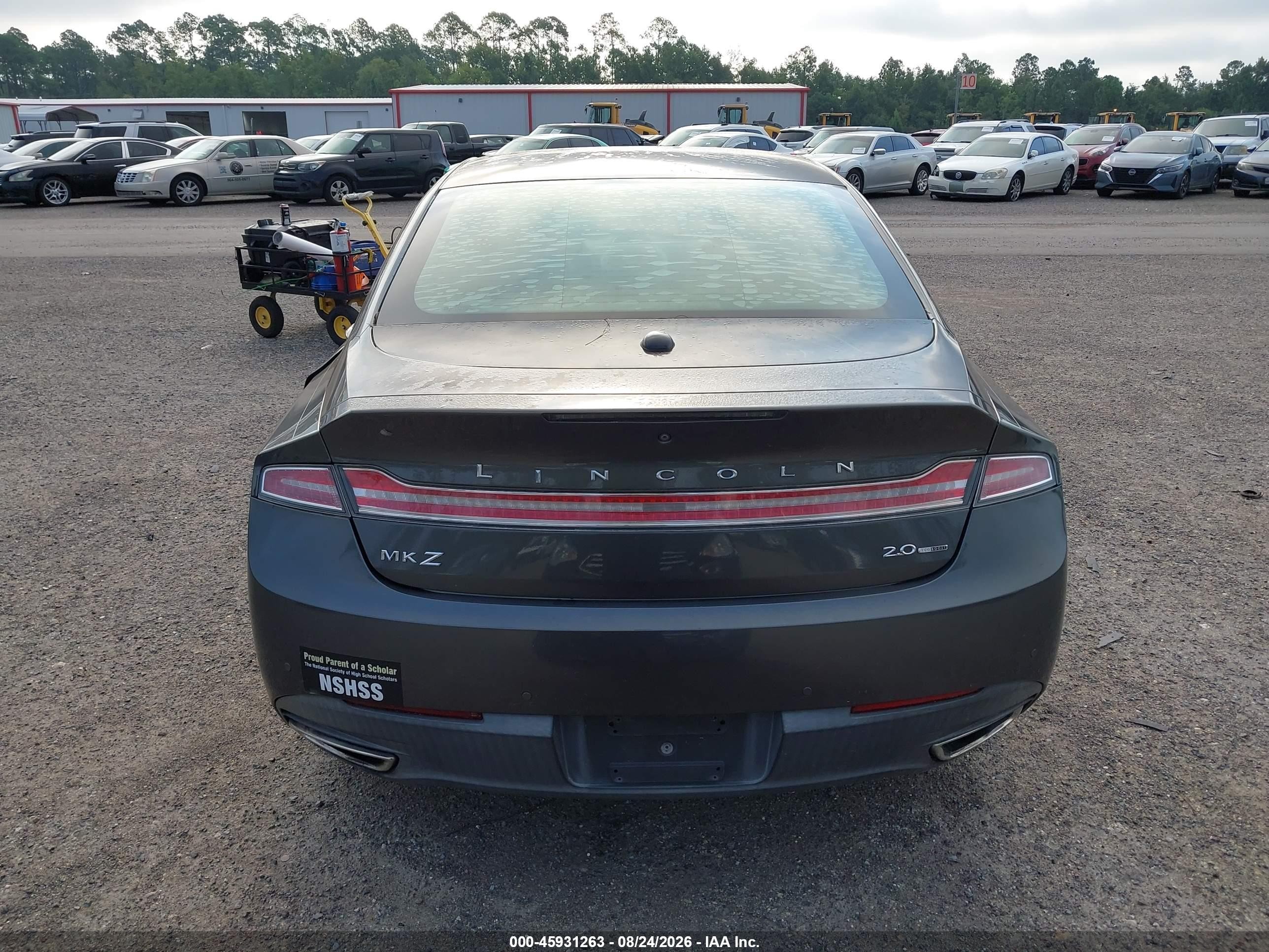 2015 Lincoln Mkz   Серый vin: 3LN6L2G90FR611961