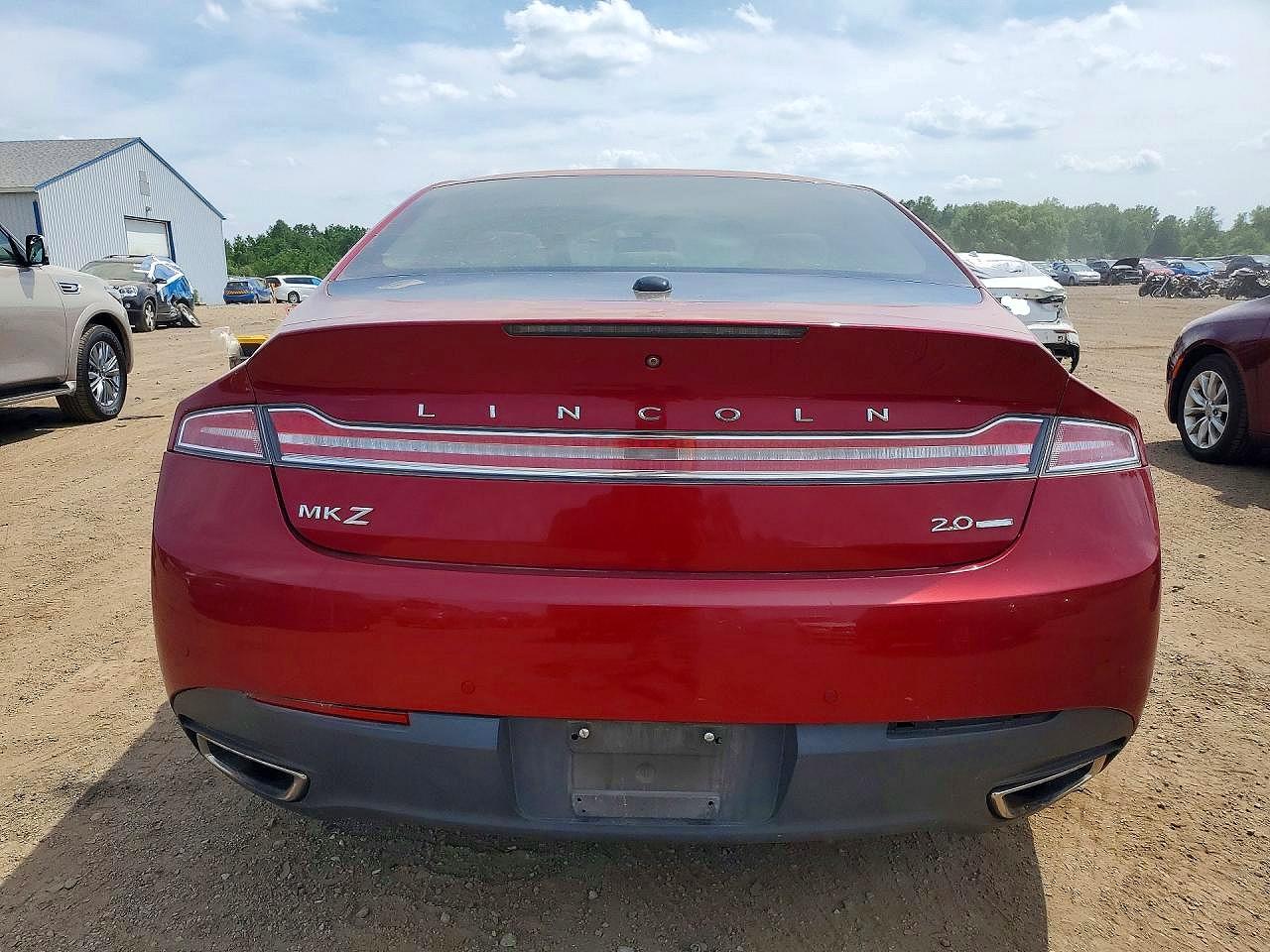 2015 Lincoln Mkz Maroon vin: 3LN6L2G90FR619168
