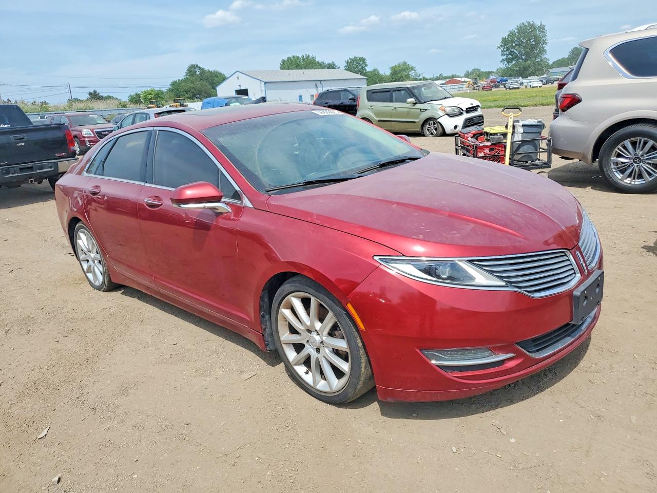 2015 Lincoln Mkz Maroon vin: 3LN6L2G90FR619168