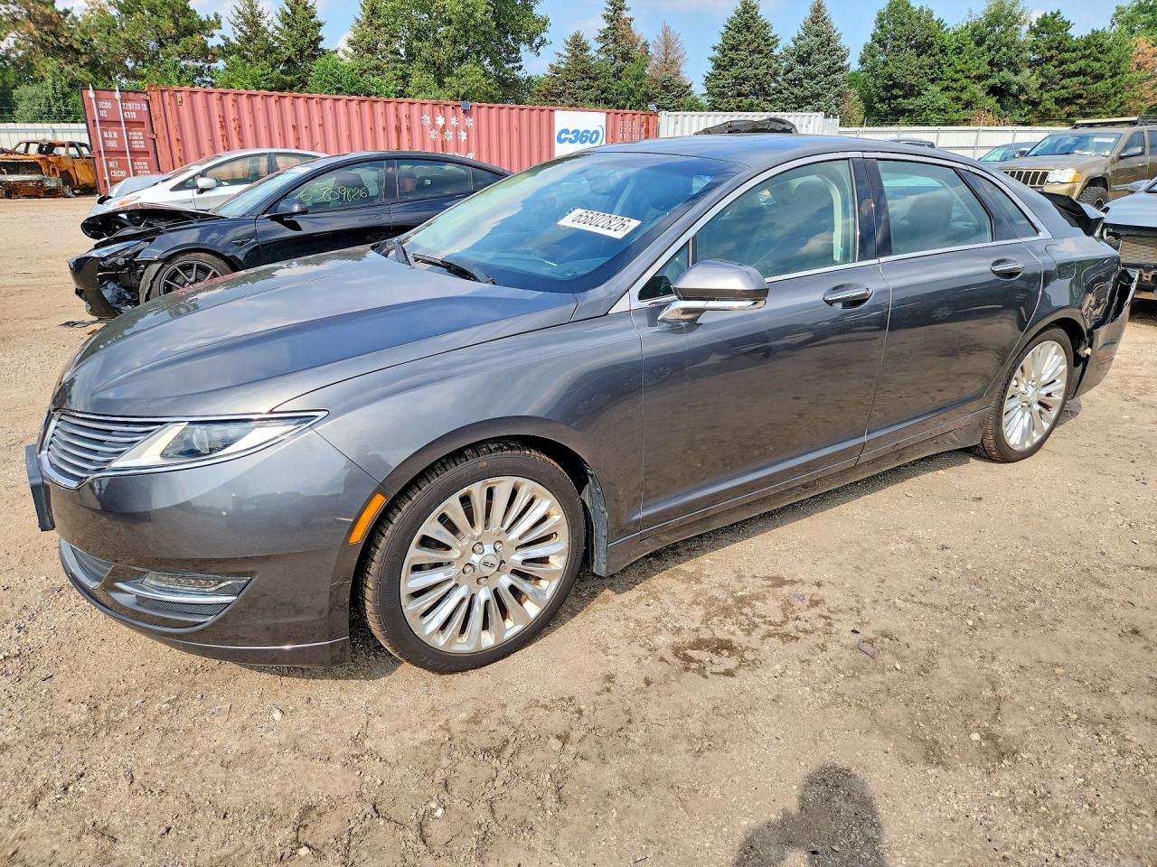 2015 Lincoln Mkz Gray vin: 3LN6L2G90FR619462