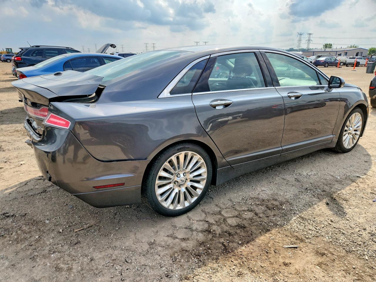 2015 Lincoln Mkz Gray vin: 3LN6L2G90FR619462