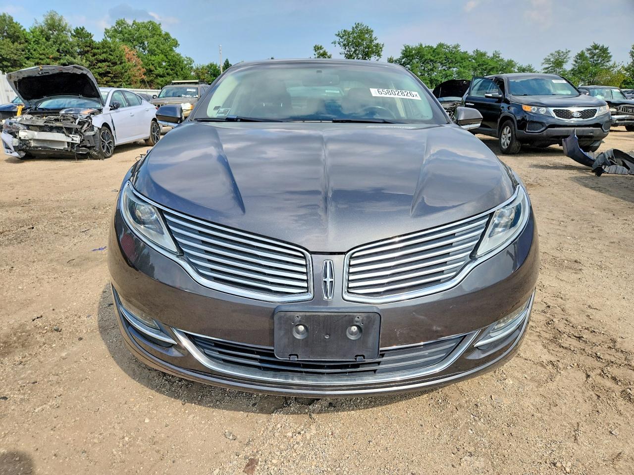 2015 Lincoln Mkz Gray vin: 3LN6L2G90FR619462