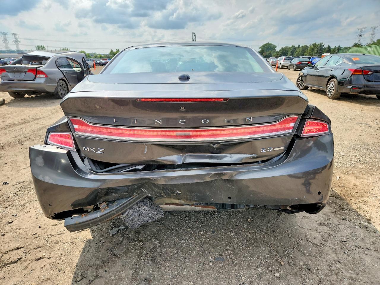 2015 Lincoln Mkz Gray vin: 3LN6L2G90FR619462