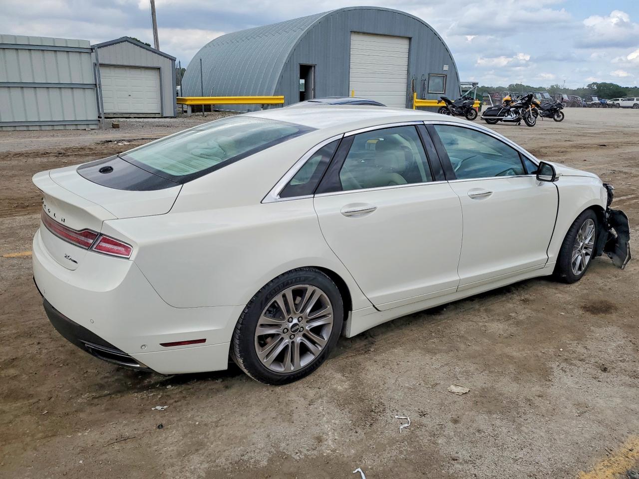 2013 Lincoln Mkz White vin: 3LN6L2G91DR804343