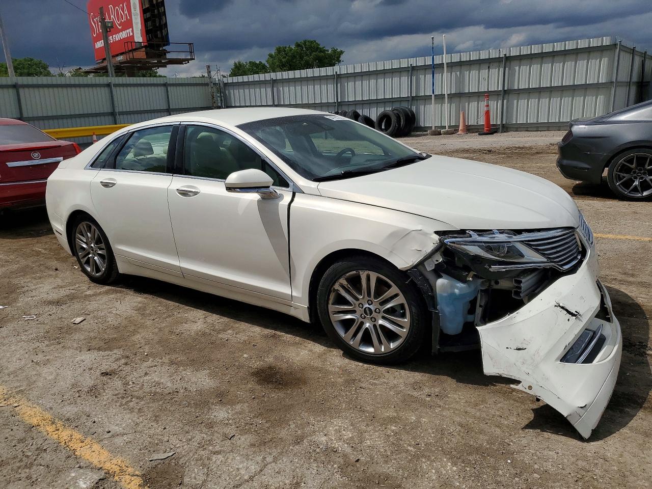 2013 Lincoln Mkz White vin: 3LN6L2G91DR804343