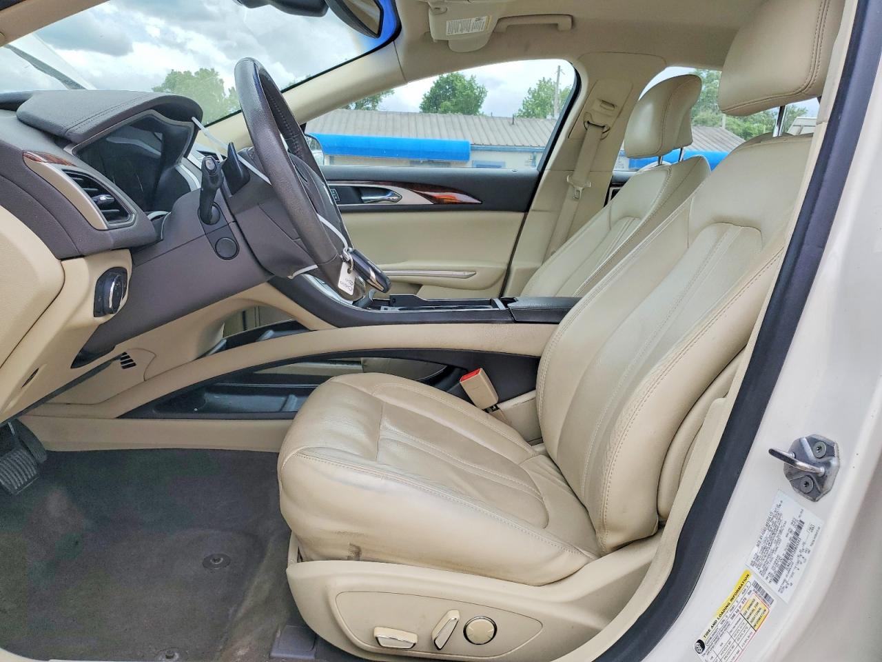 2013 Lincoln Mkz White vin: 3LN6L2G91DR804343