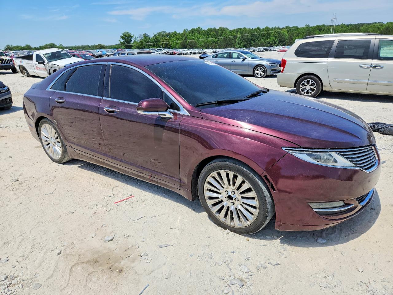 2013 Lincoln Mkz Темно-бордовый vin: 3LN6L2G91DR824964