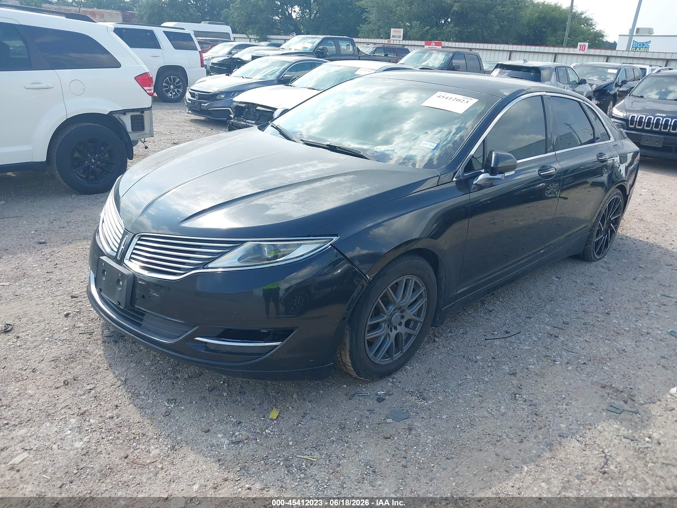 2013 Lincoln Mkz   Black vin: 3LN6L2G91DR826939