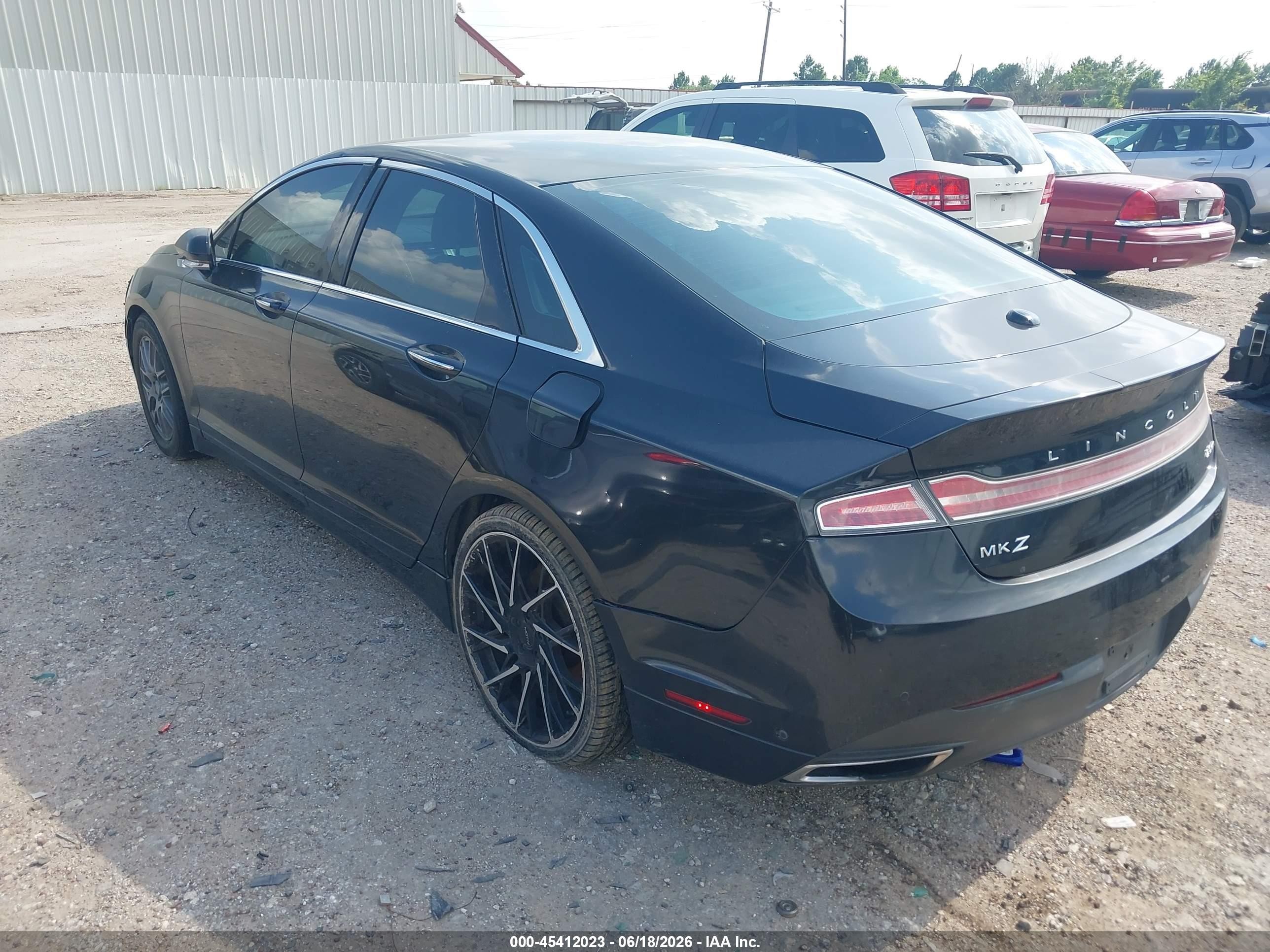 2013 Lincoln Mkz   Black vin: 3LN6L2G91DR826939