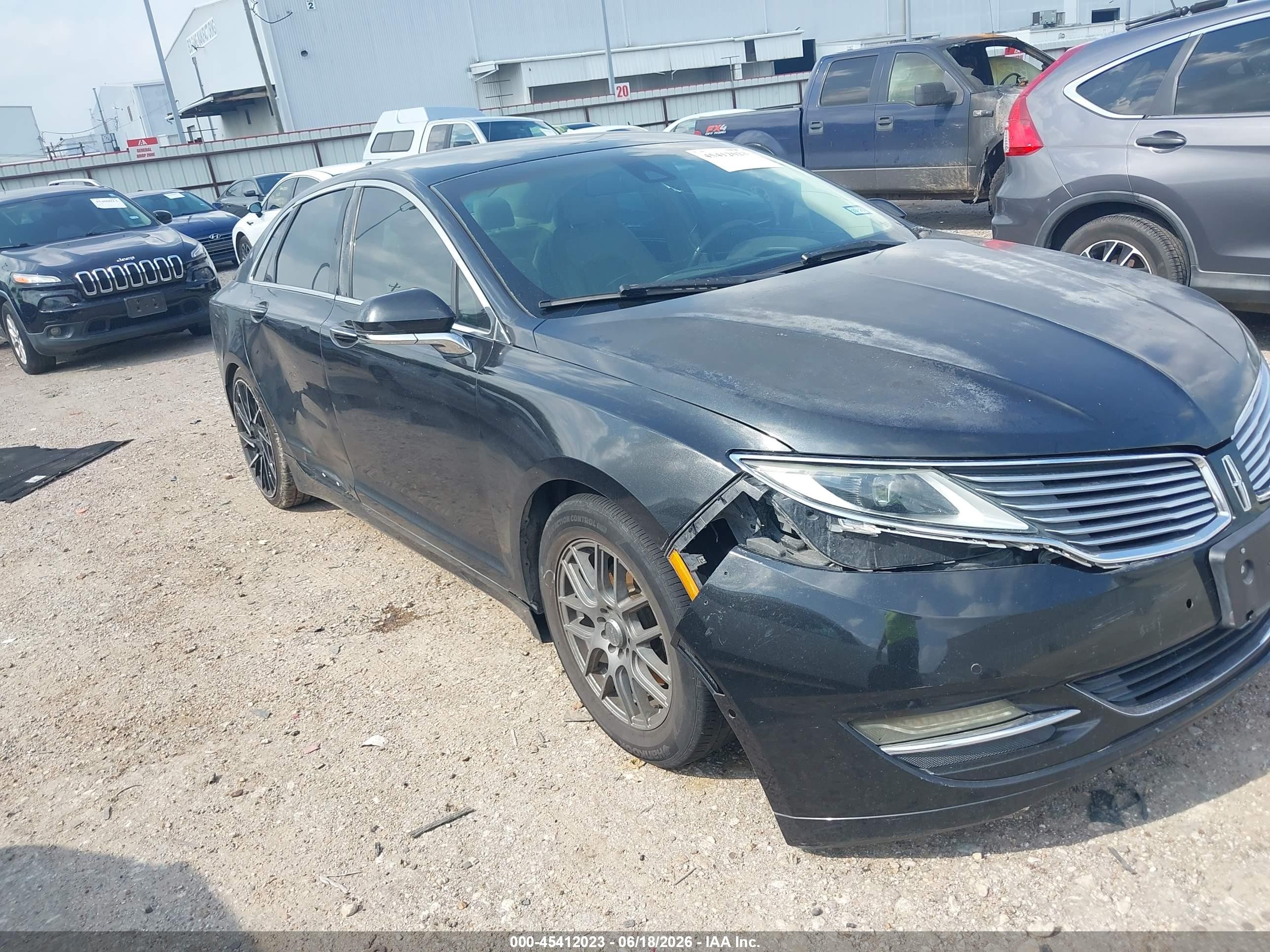 2013 Lincoln Mkz   Black vin: 3LN6L2G91DR826939