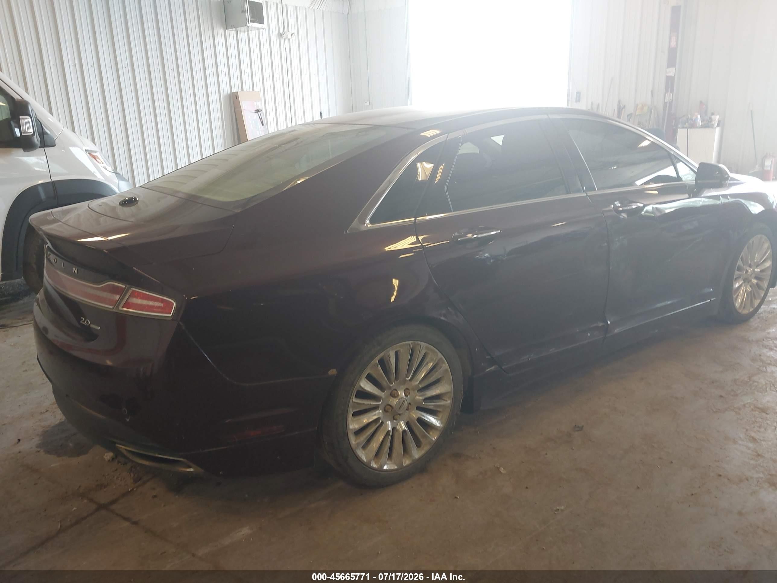 2013 Lincoln Mkz   Purple vin: 3LN6L2G91DR827556