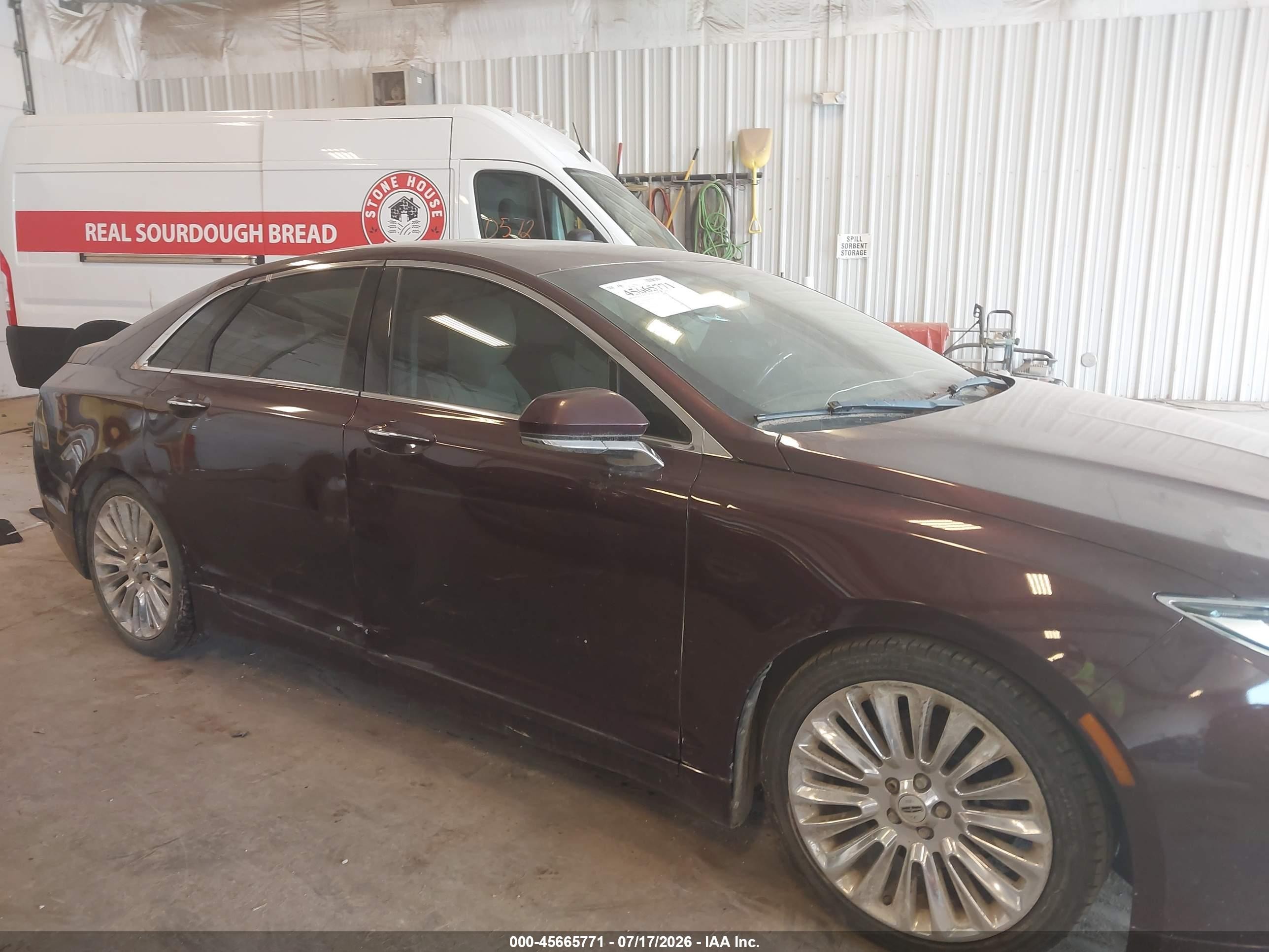 2013 Lincoln Mkz   Purple vin: 3LN6L2G91DR827556