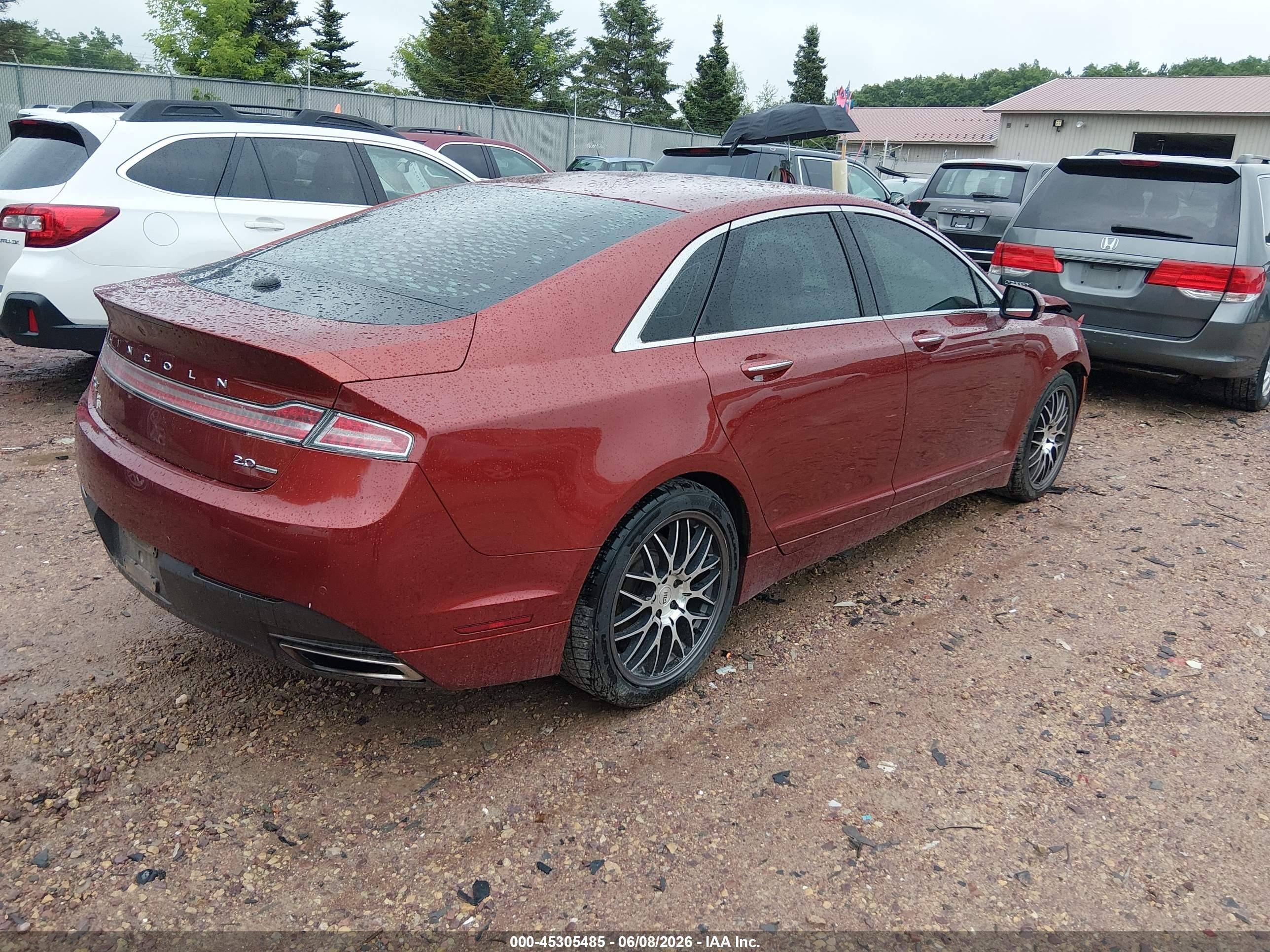 2014 Lincoln Mkz   Maroon vin: 3LN6L2G91ER801606