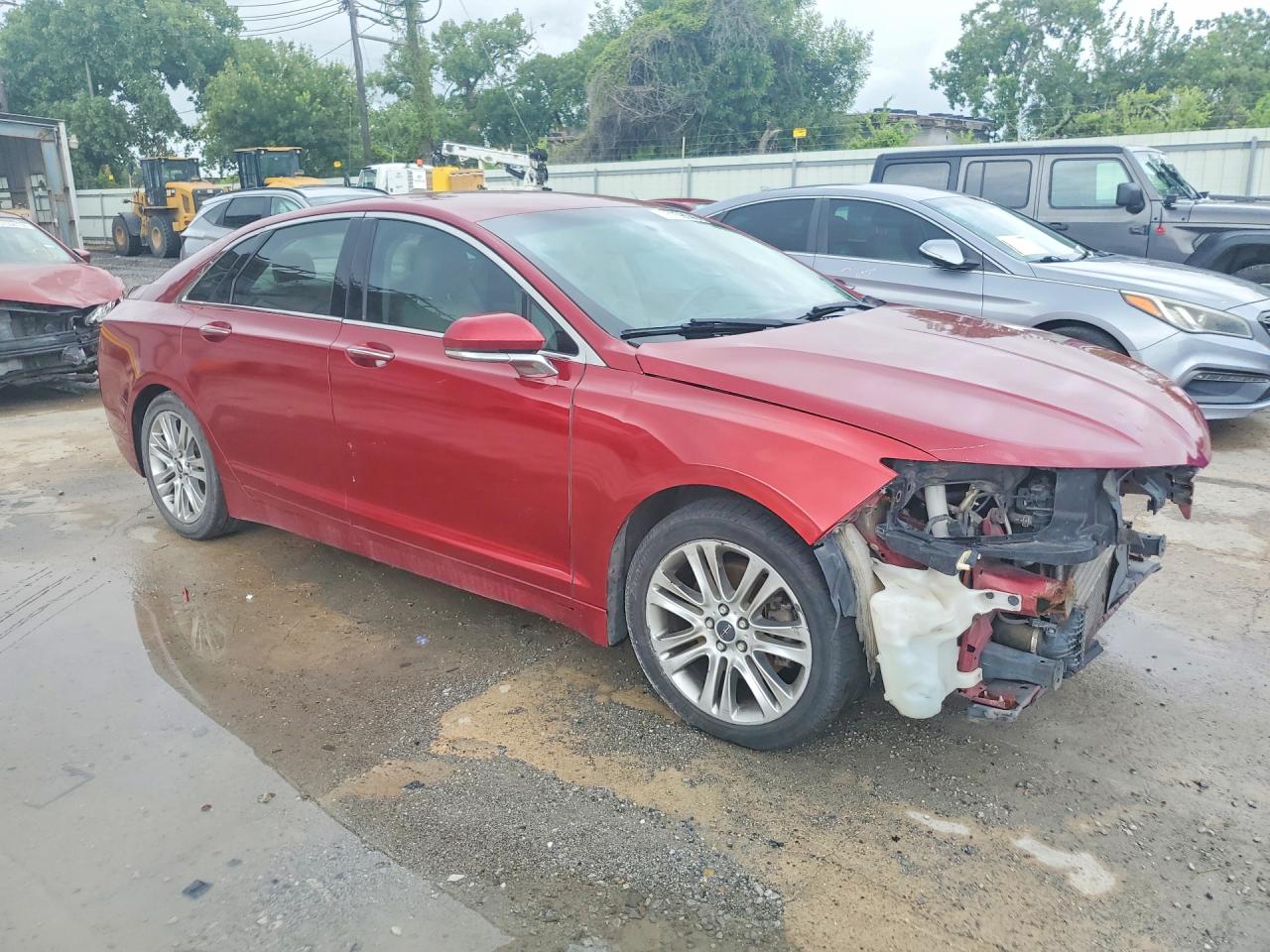 2014 Lincoln Mkz Red vin: 3LN6L2G91ER808121