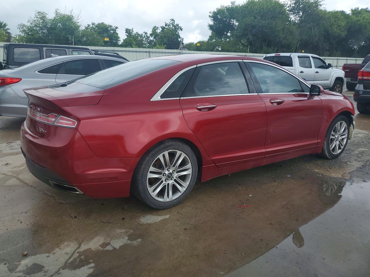 2014 Lincoln Mkz Red vin: 3LN6L2G91ER808121
