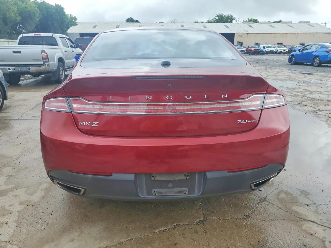 2014 Lincoln Mkz Red vin: 3LN6L2G91ER808121