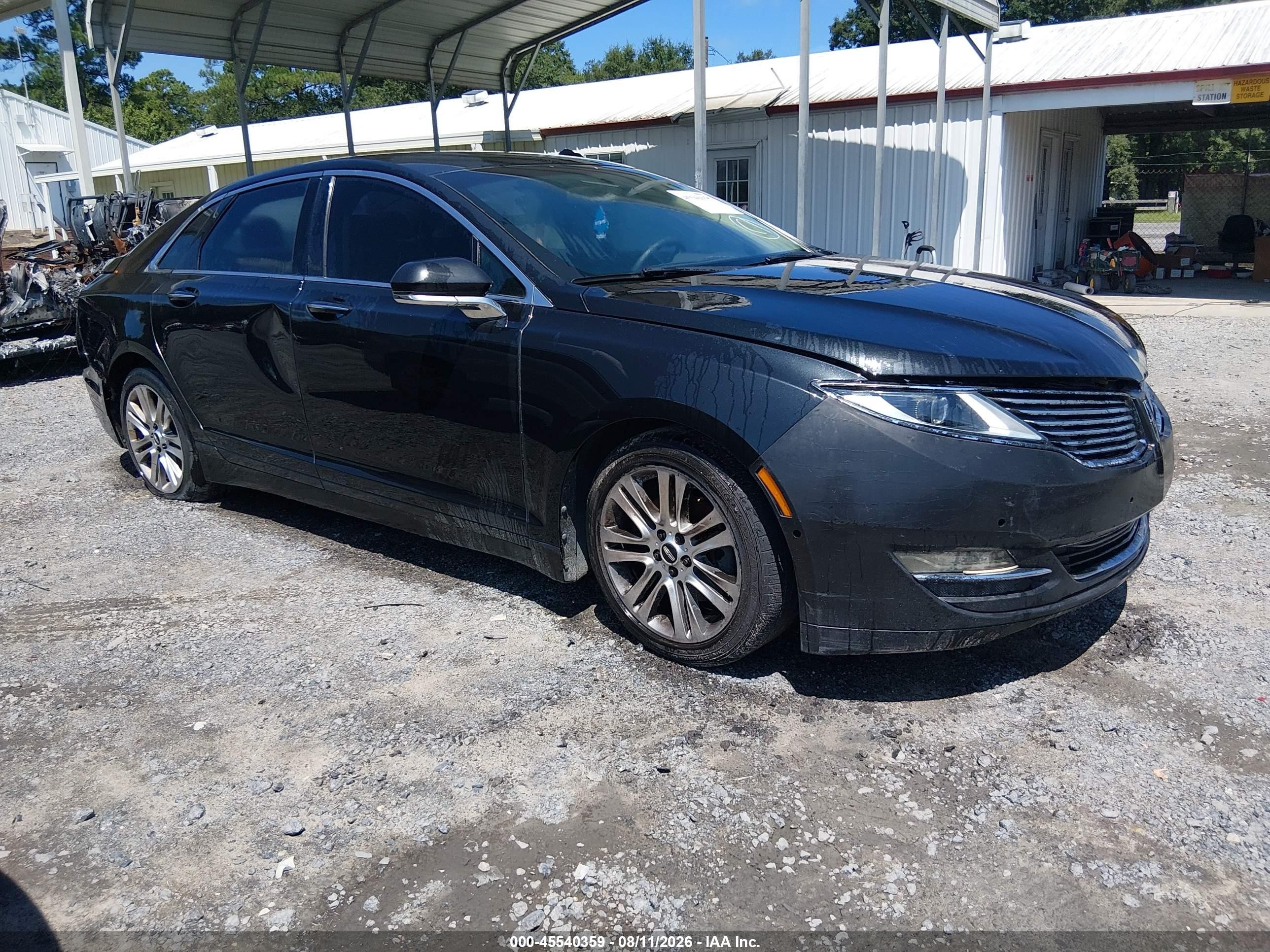 2014 Lincoln Mkz   Black vin: 3LN6L2G91ER833262