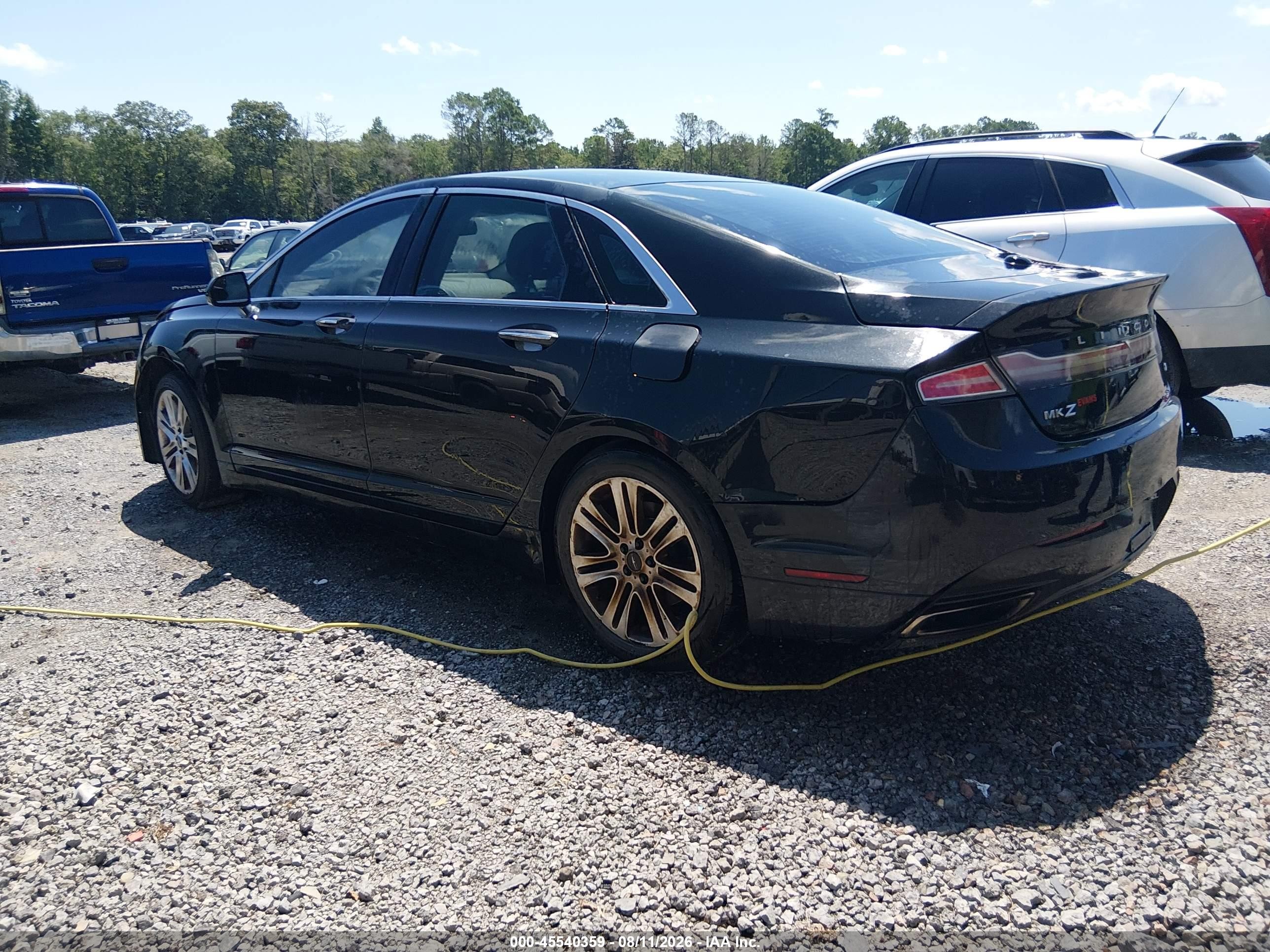 2014 Lincoln Mkz   Black vin: 3LN6L2G91ER833262