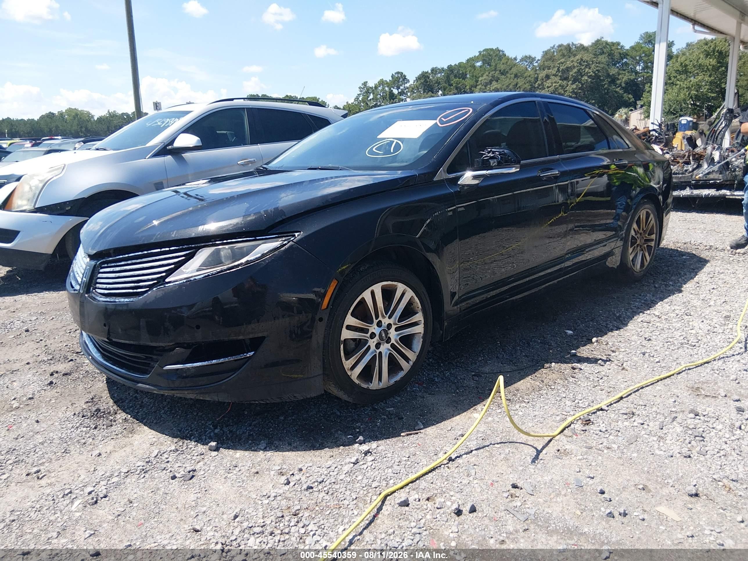 2014 Lincoln Mkz   Black vin: 3LN6L2G91ER833262