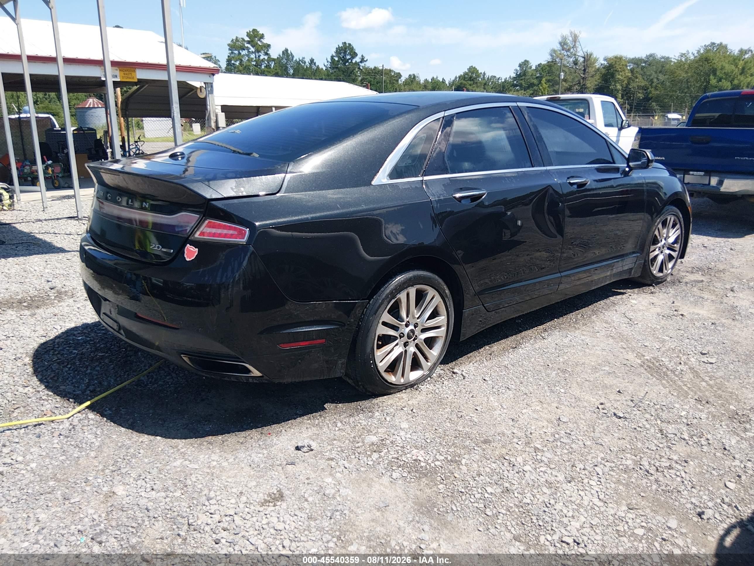 2014 Lincoln Mkz   Black vin: 3LN6L2G91ER833262