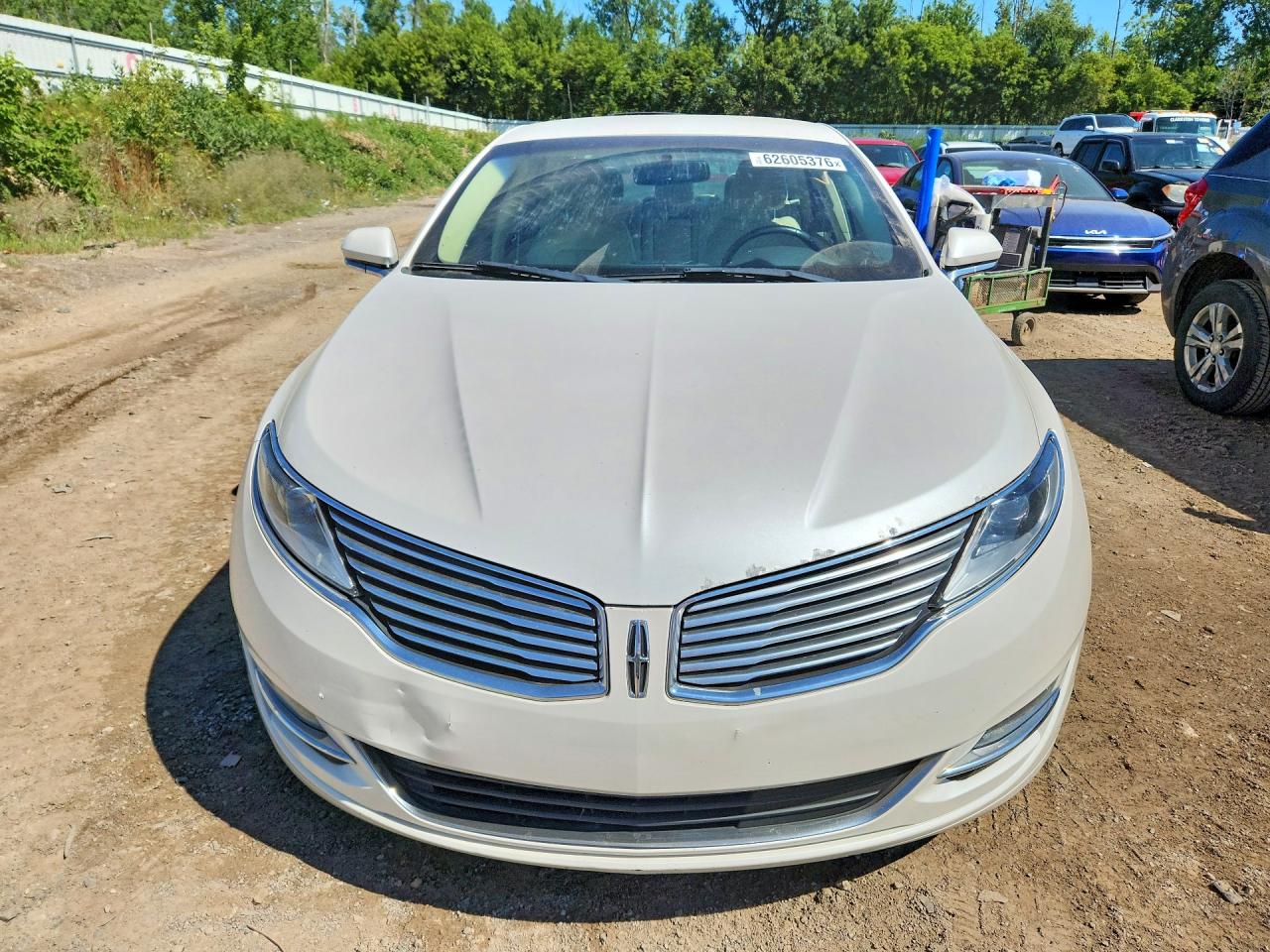 2015 Lincoln Mkz White vin: 3LN6L2G91FR610124