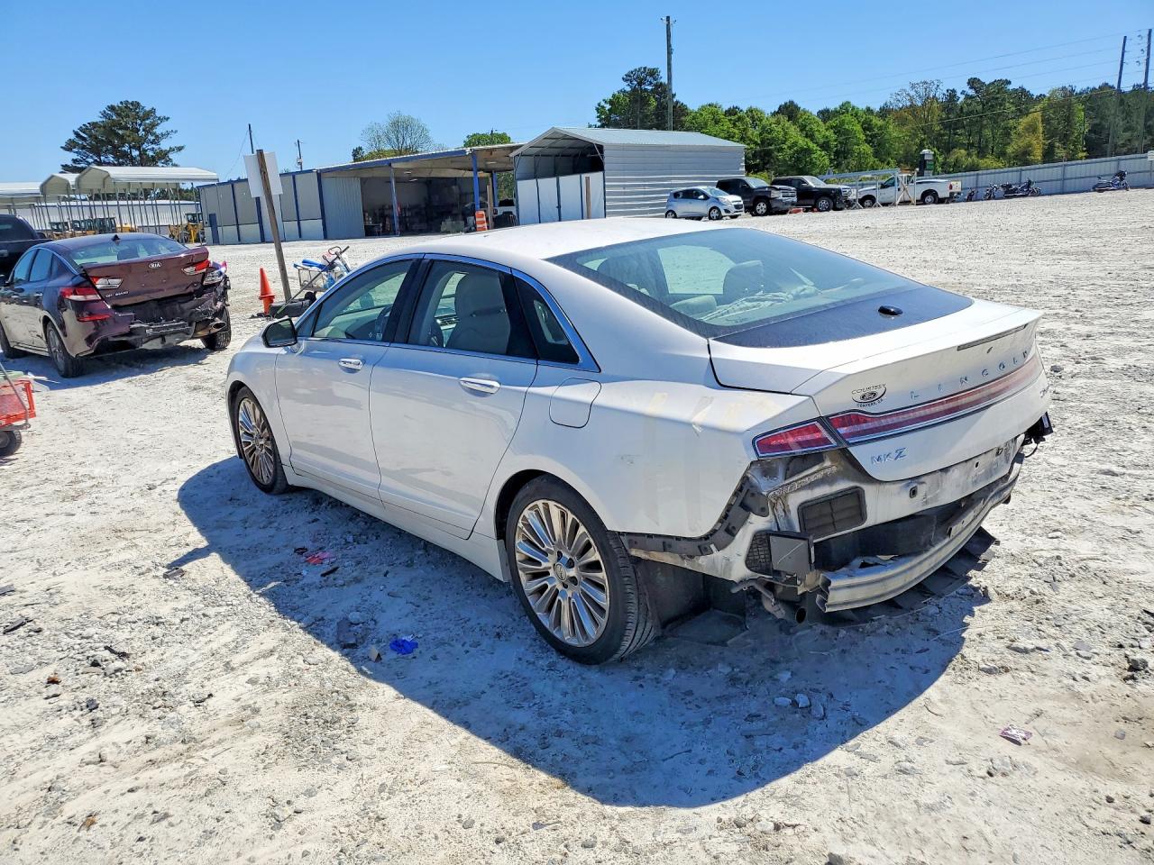 2016 Lincoln Mkz White vin: 3LN6L2G91GR621285