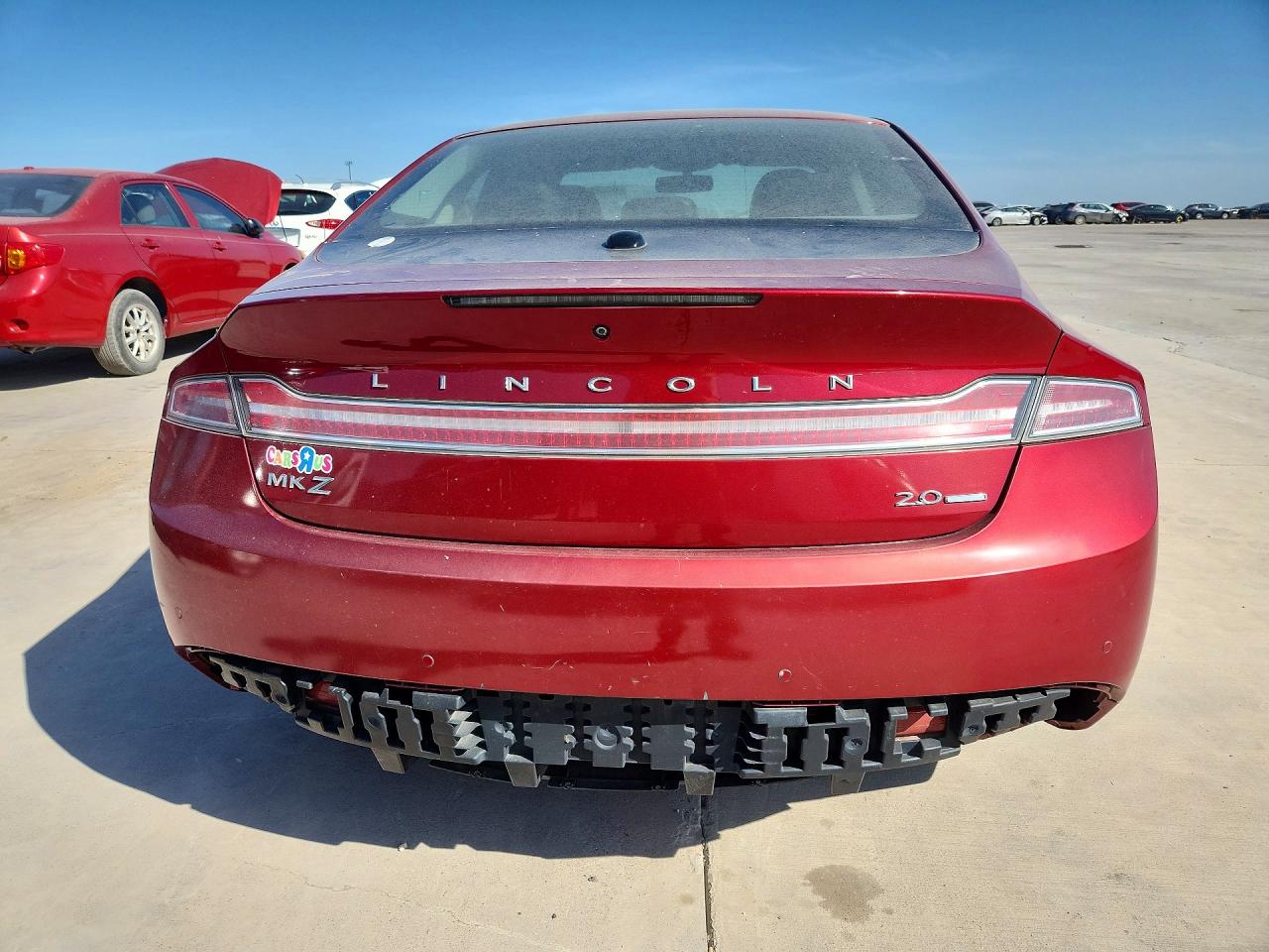 2013 Lincoln Mkz Red vin: 3LN6L2G92DR812516
