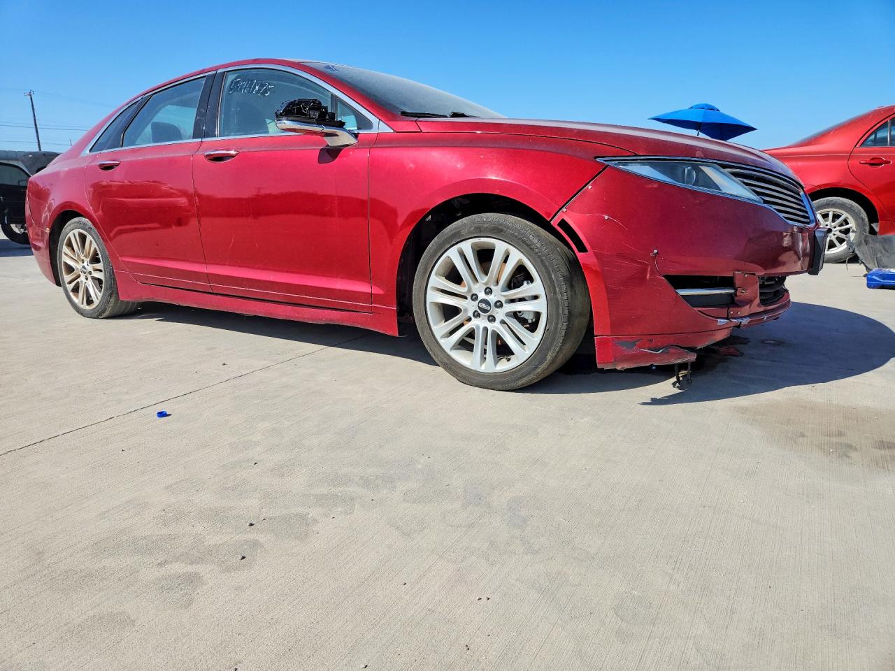 2013 Lincoln Mkz Red vin: 3LN6L2G92DR812516
