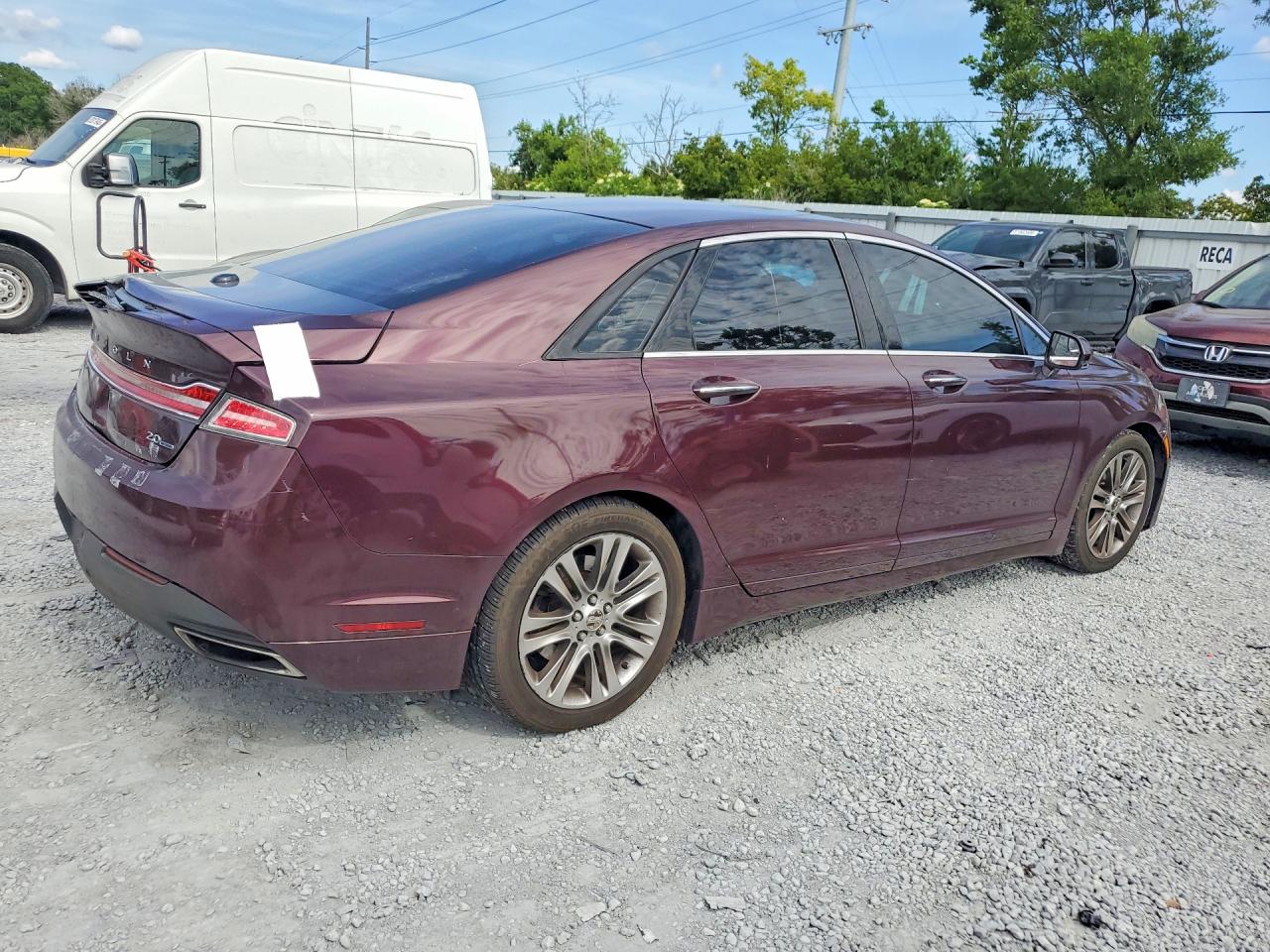2013 Lincoln Mkz Burgundy vin: 3LN6L2G92DR818252