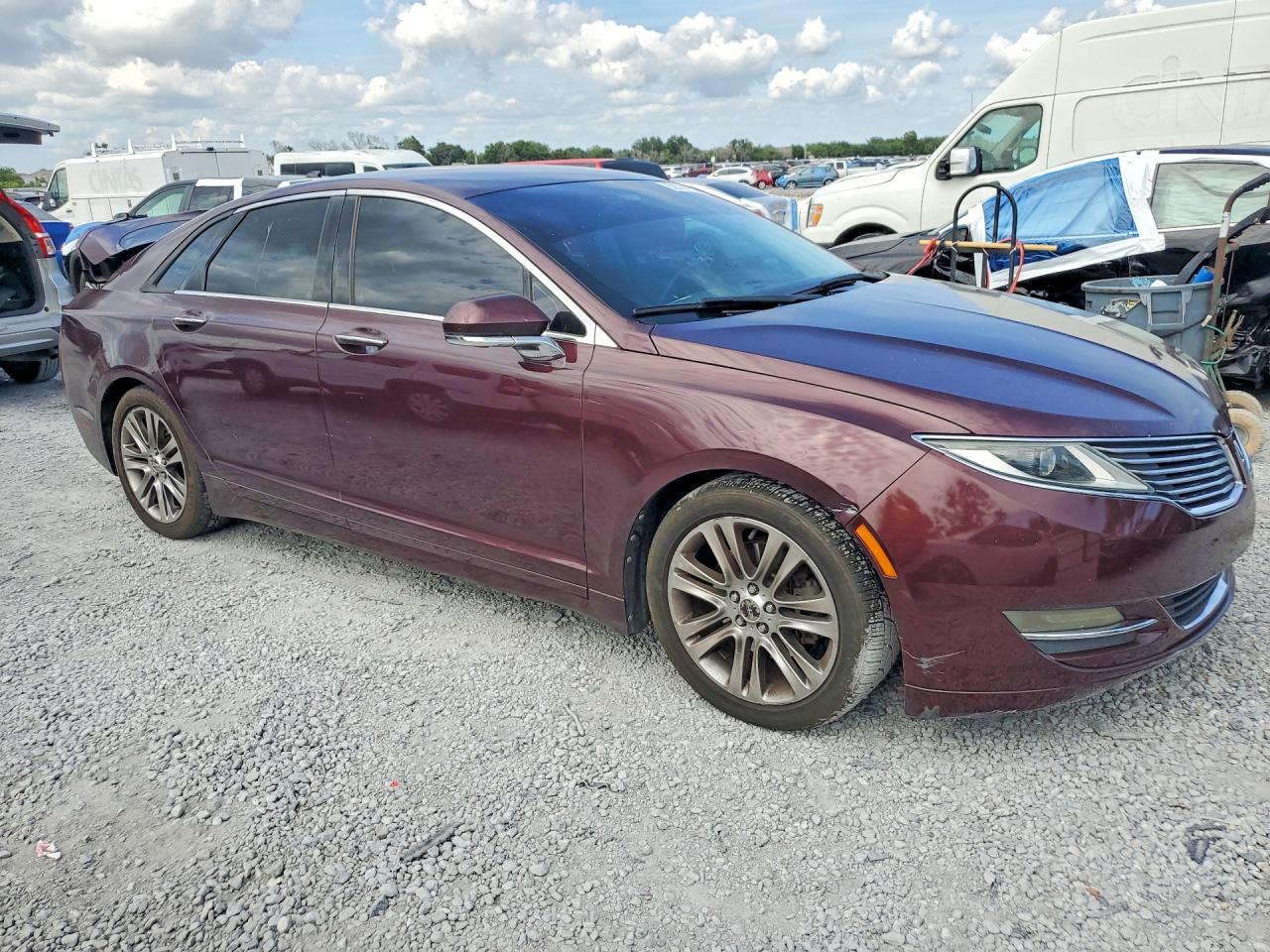 2013 Lincoln Mkz Burgundy vin: 3LN6L2G92DR818252