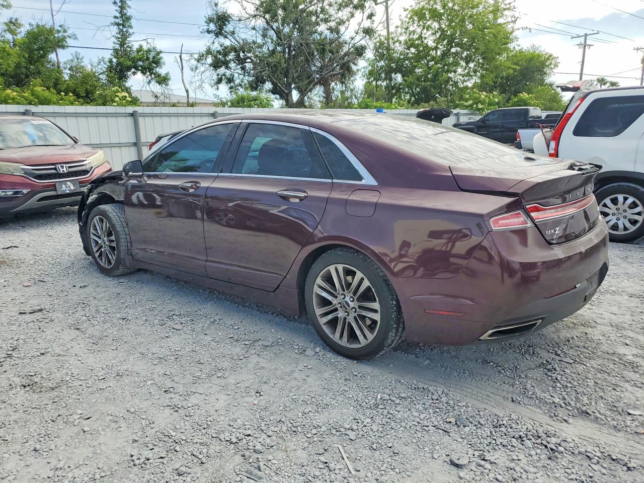 2013 Lincoln Mkz Burgundy vin: 3LN6L2G92DR818252