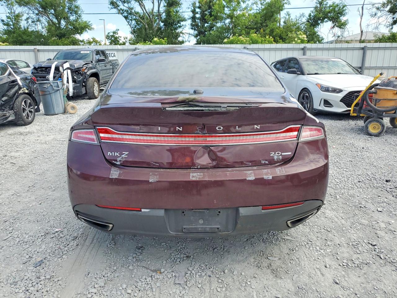 2013 Lincoln Mkz Burgundy vin: 3LN6L2G92DR818252