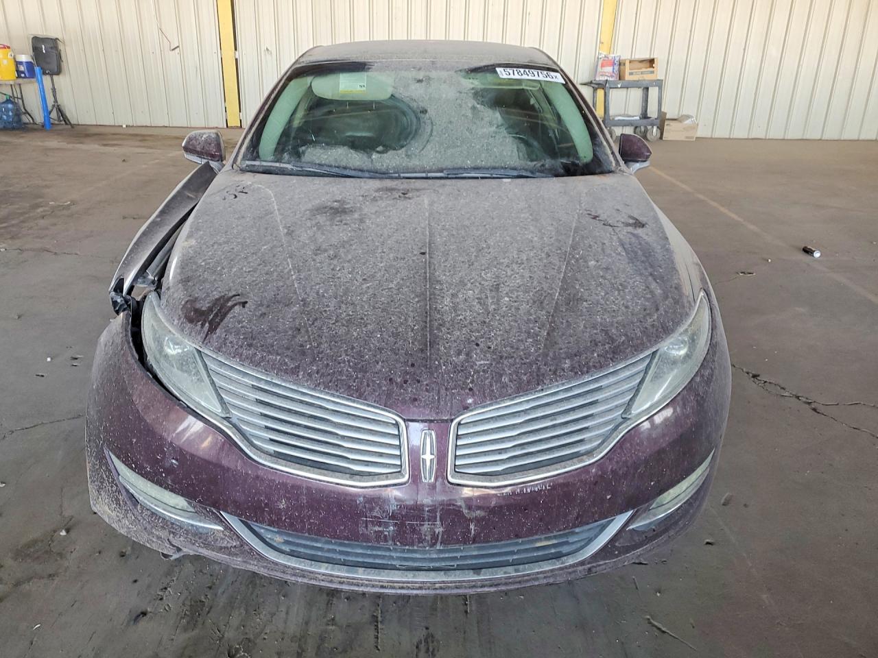 2013 Lincoln Mkz Burgundy vin: 3LN6L2G92DR826416