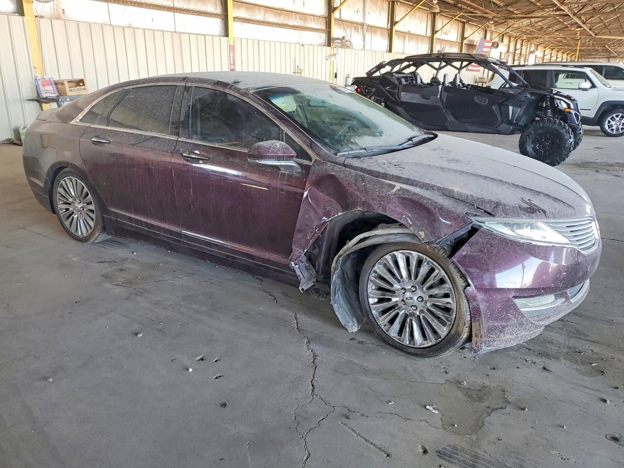 2013 Lincoln Mkz Burgundy vin: 3LN6L2G92DR826416