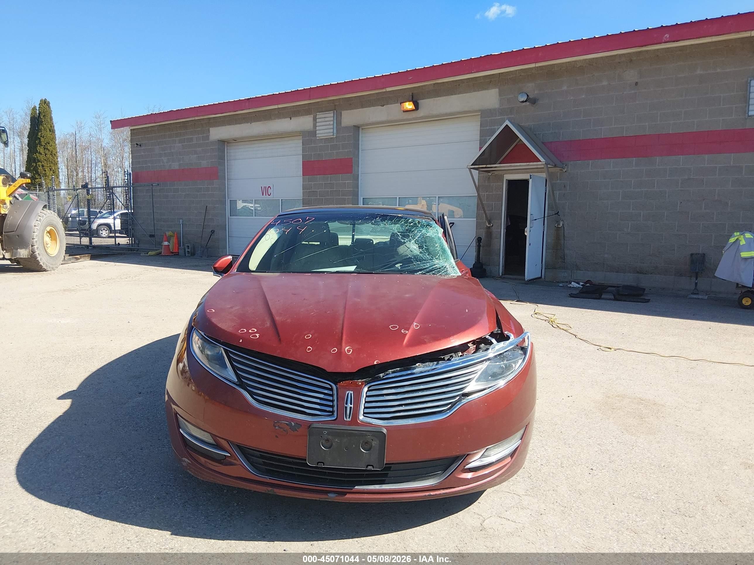 2014 Lincoln Mkz   Burgundy vin: 3LN6L2G92ER801291