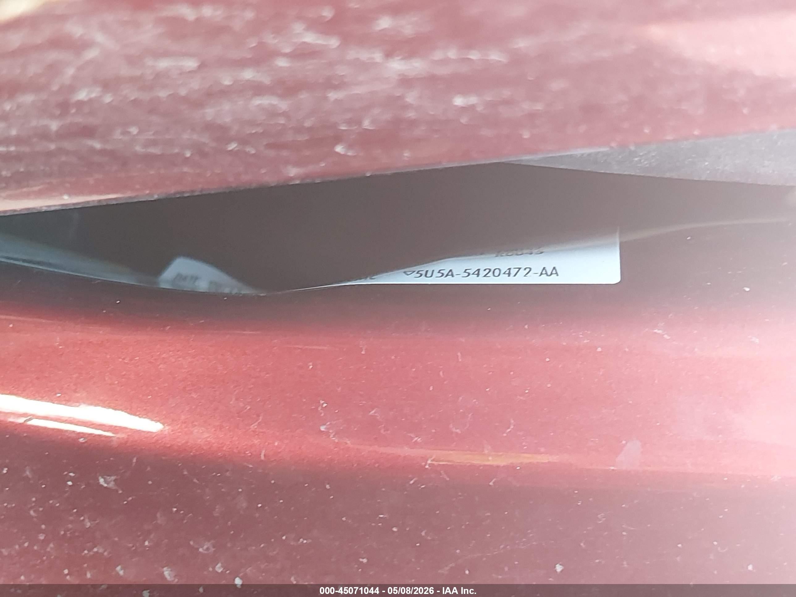 2014 Lincoln Mkz   Burgundy vin: 3LN6L2G92ER801291