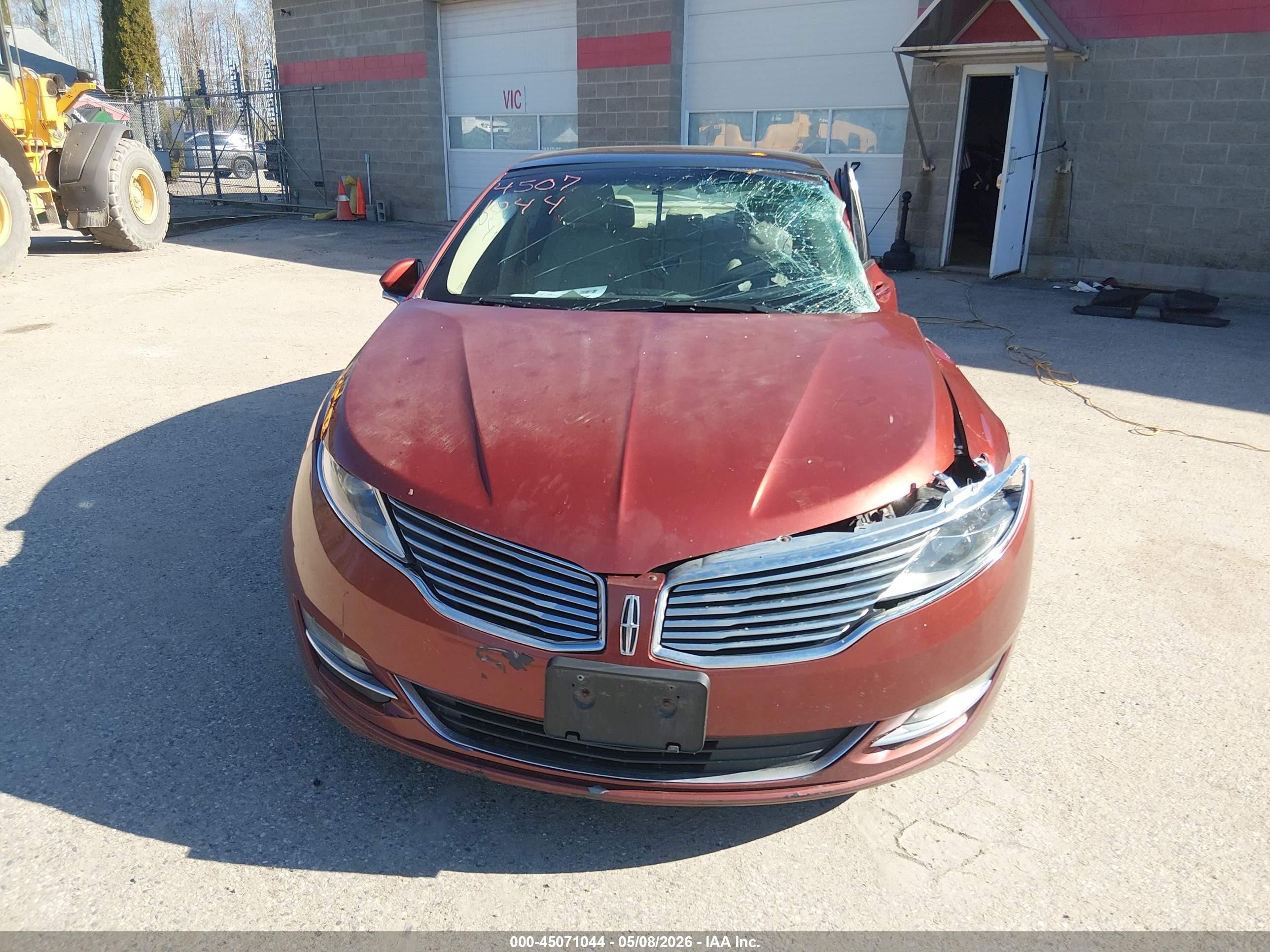 2014 Lincoln Mkz   Burgundy vin: 3LN6L2G92ER801291