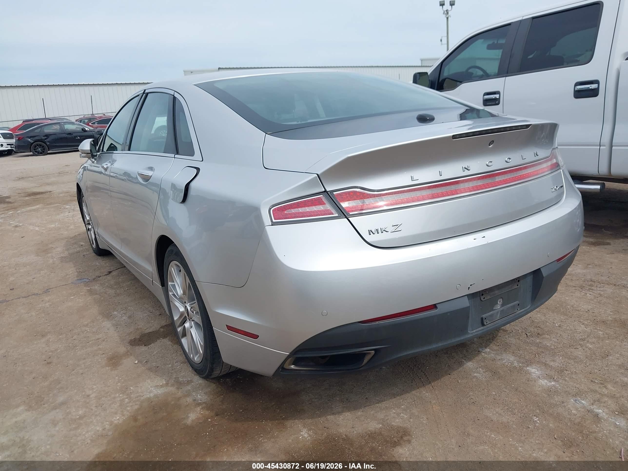 2014 Lincoln Mkz   Silver vin: 3LN6L2G92ER810489