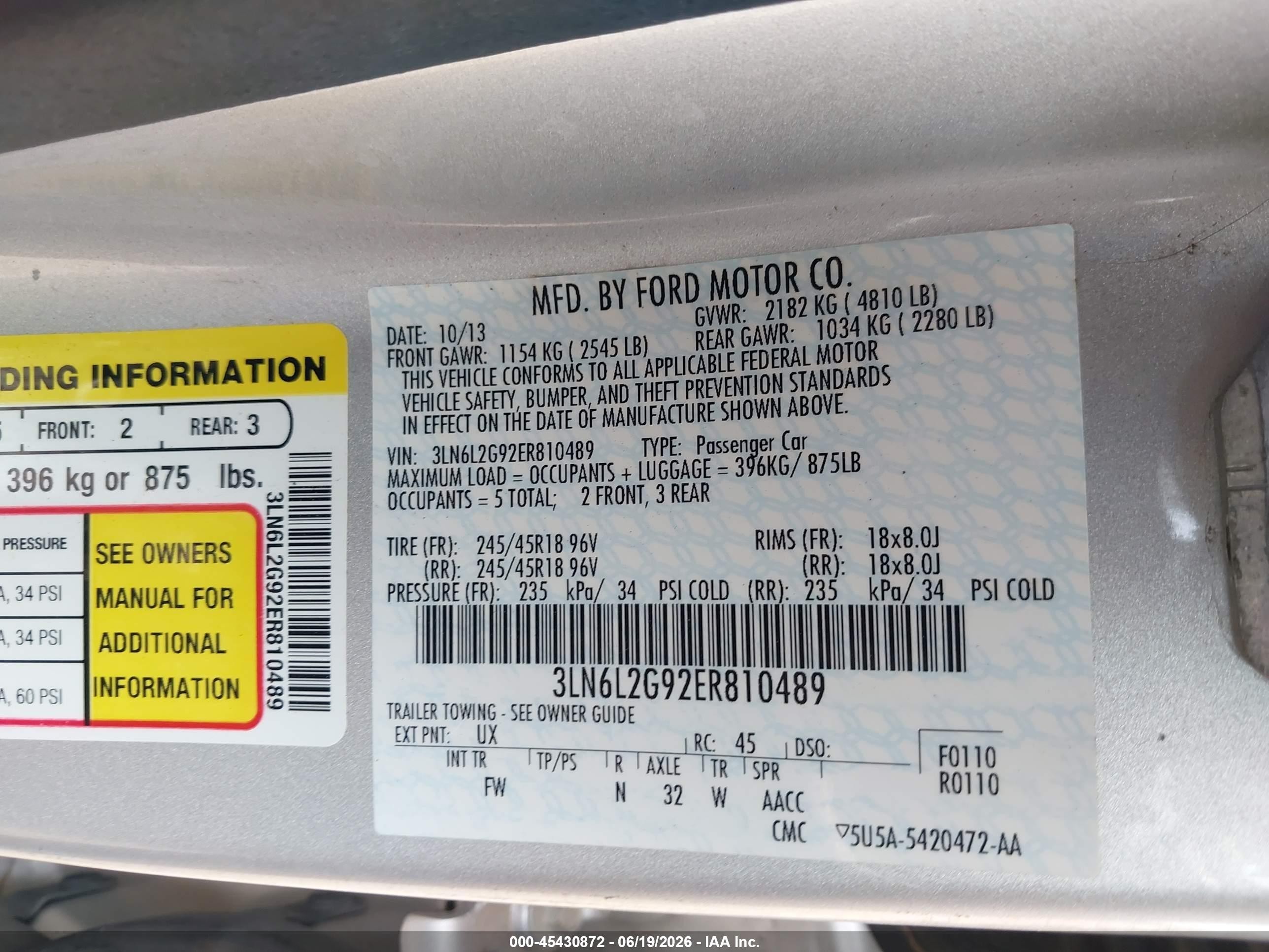 2014 Lincoln Mkz   Silver vin: 3LN6L2G92ER810489