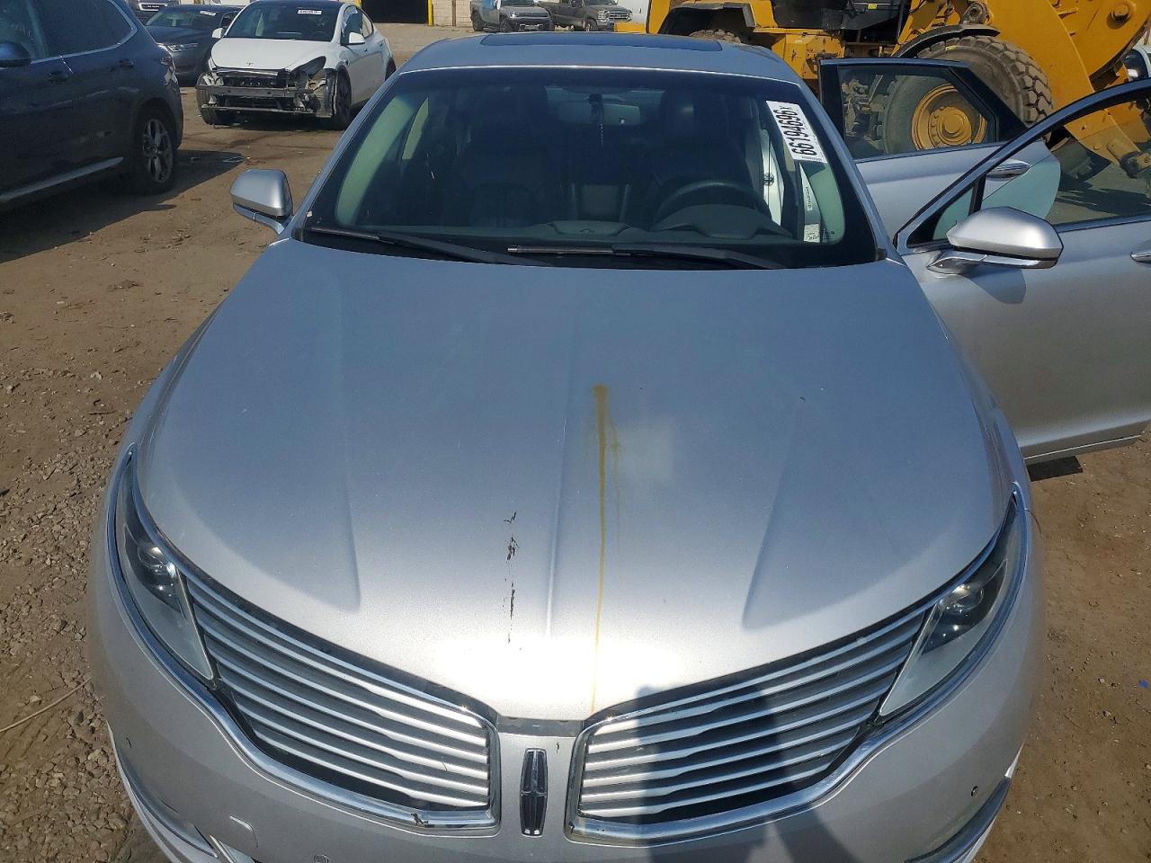 2014 Lincoln Mkz Silver vin: 3LN6L2G92ER815675