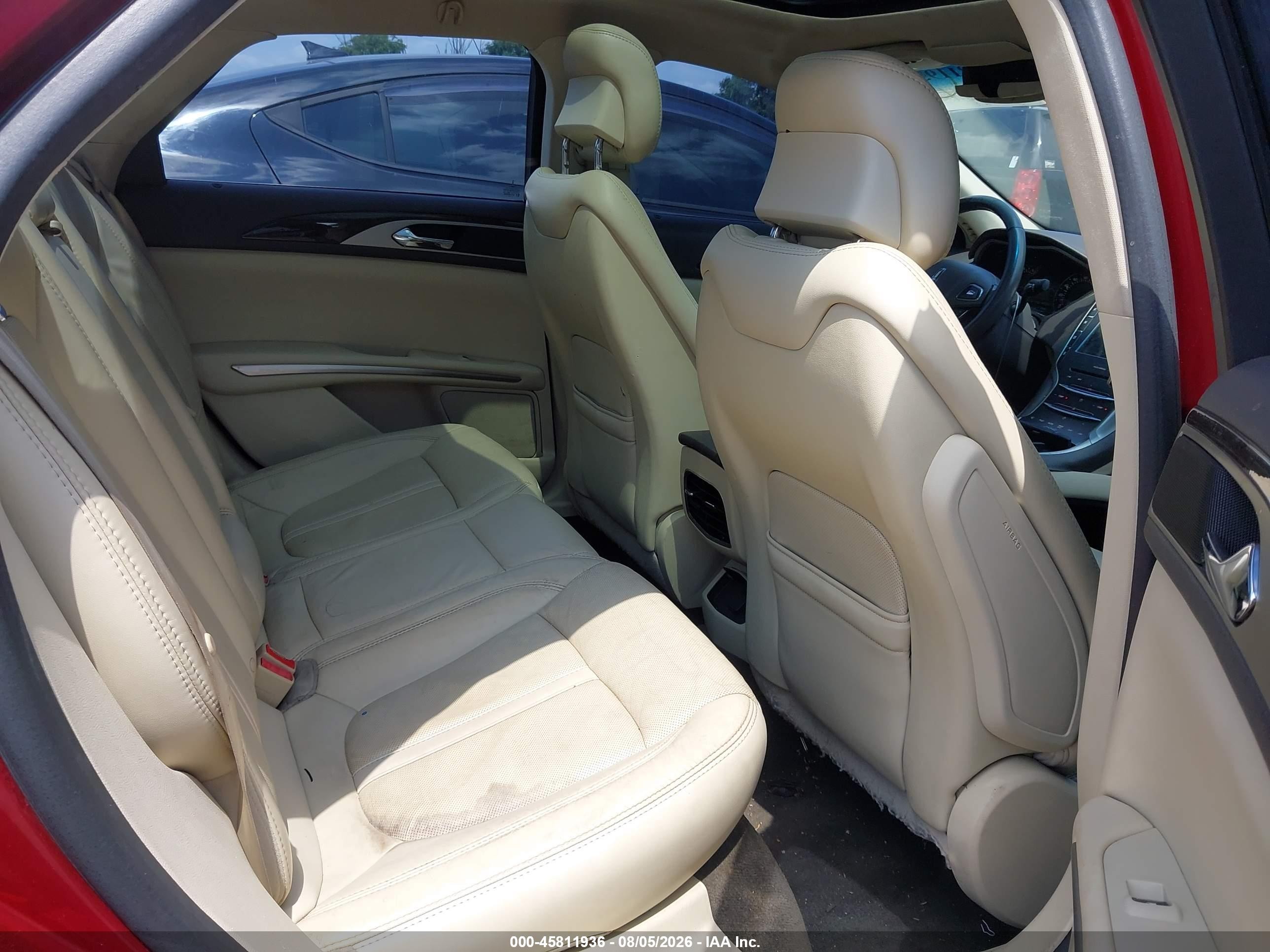 2014 Lincoln Mkz   Red vin: 3LN6L2G92ER835182
