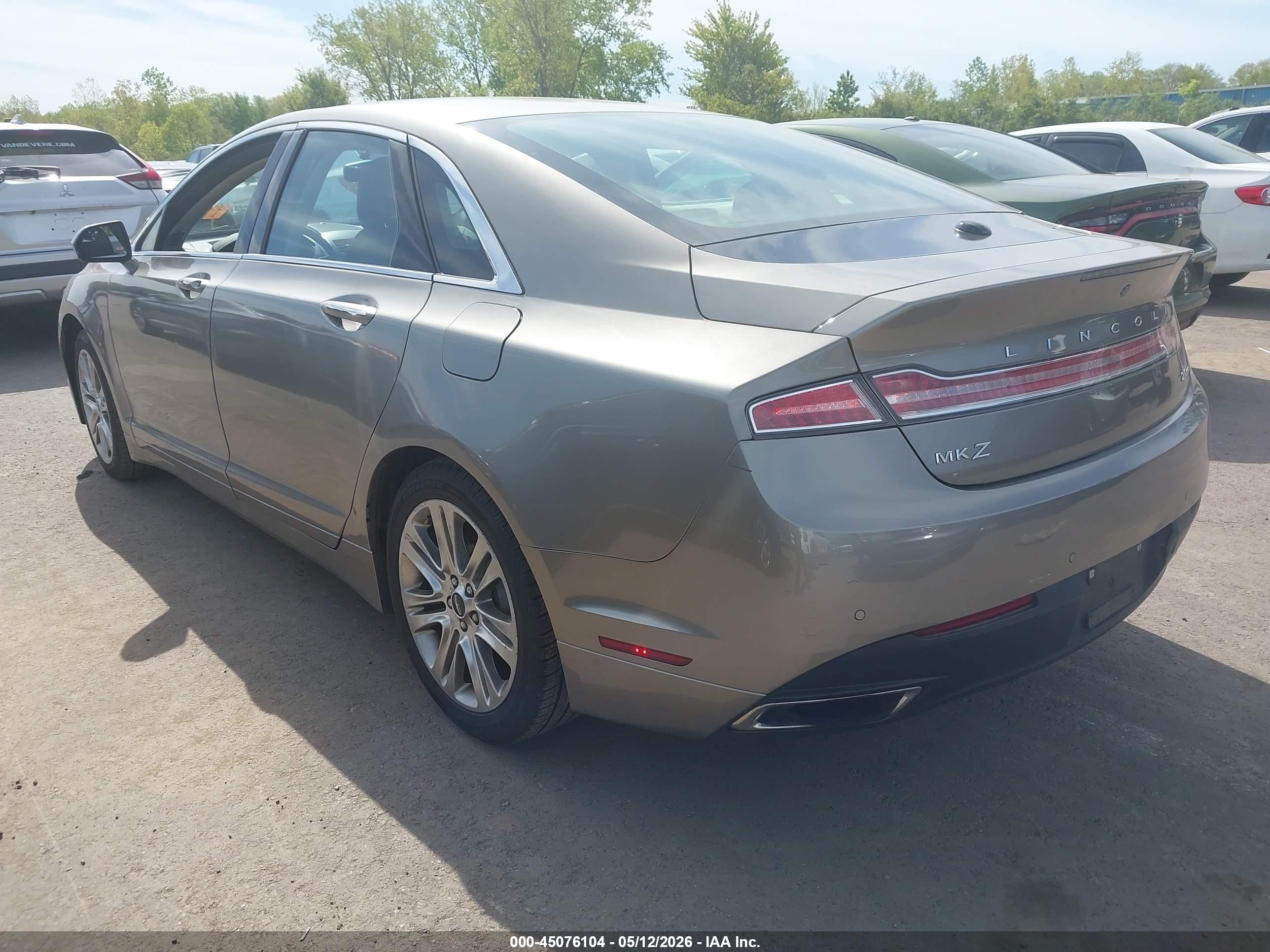 2015 Lincoln Mkz   Gray vin: 3LN6L2G92FR620418