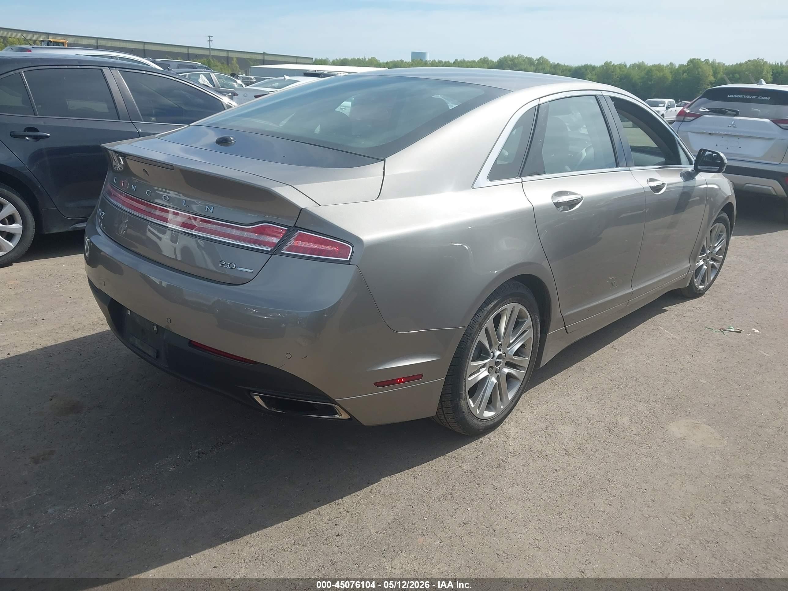 2015 Lincoln Mkz   Gray vin: 3LN6L2G92FR620418