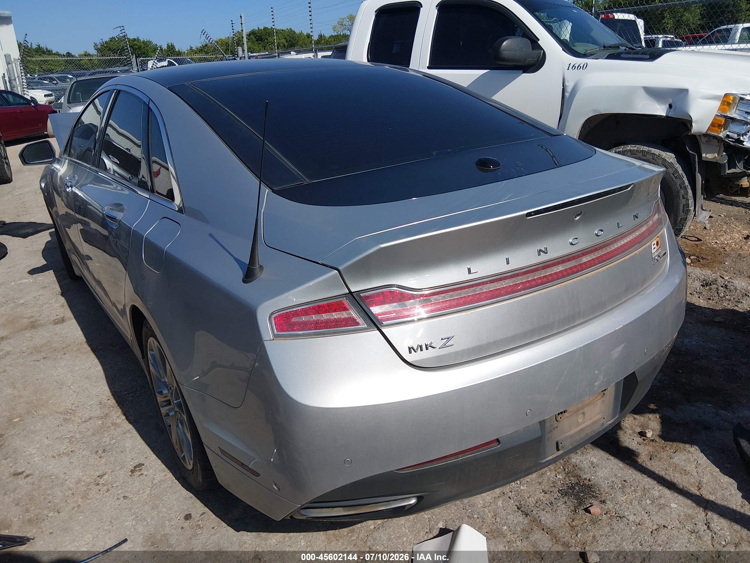2013 Lincoln Mkz   Silver vin: 3LN6L2G93DR801590
