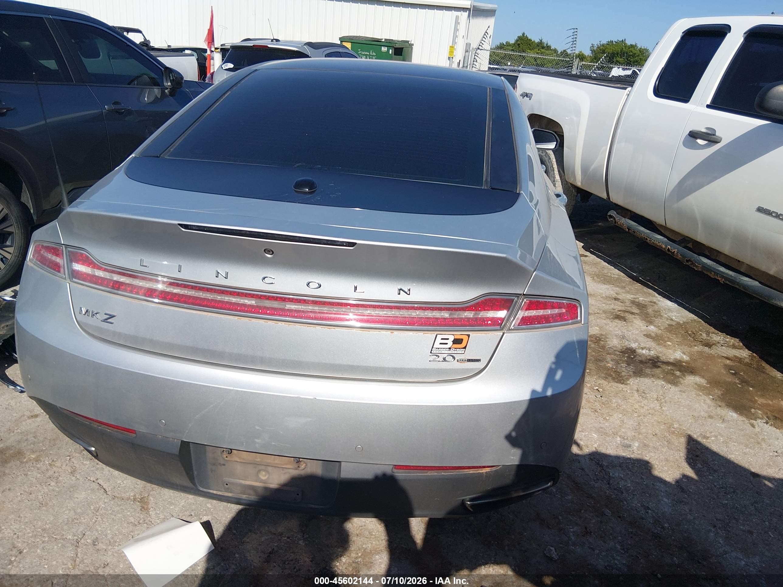 2013 Lincoln Mkz   Silver vin: 3LN6L2G93DR801590