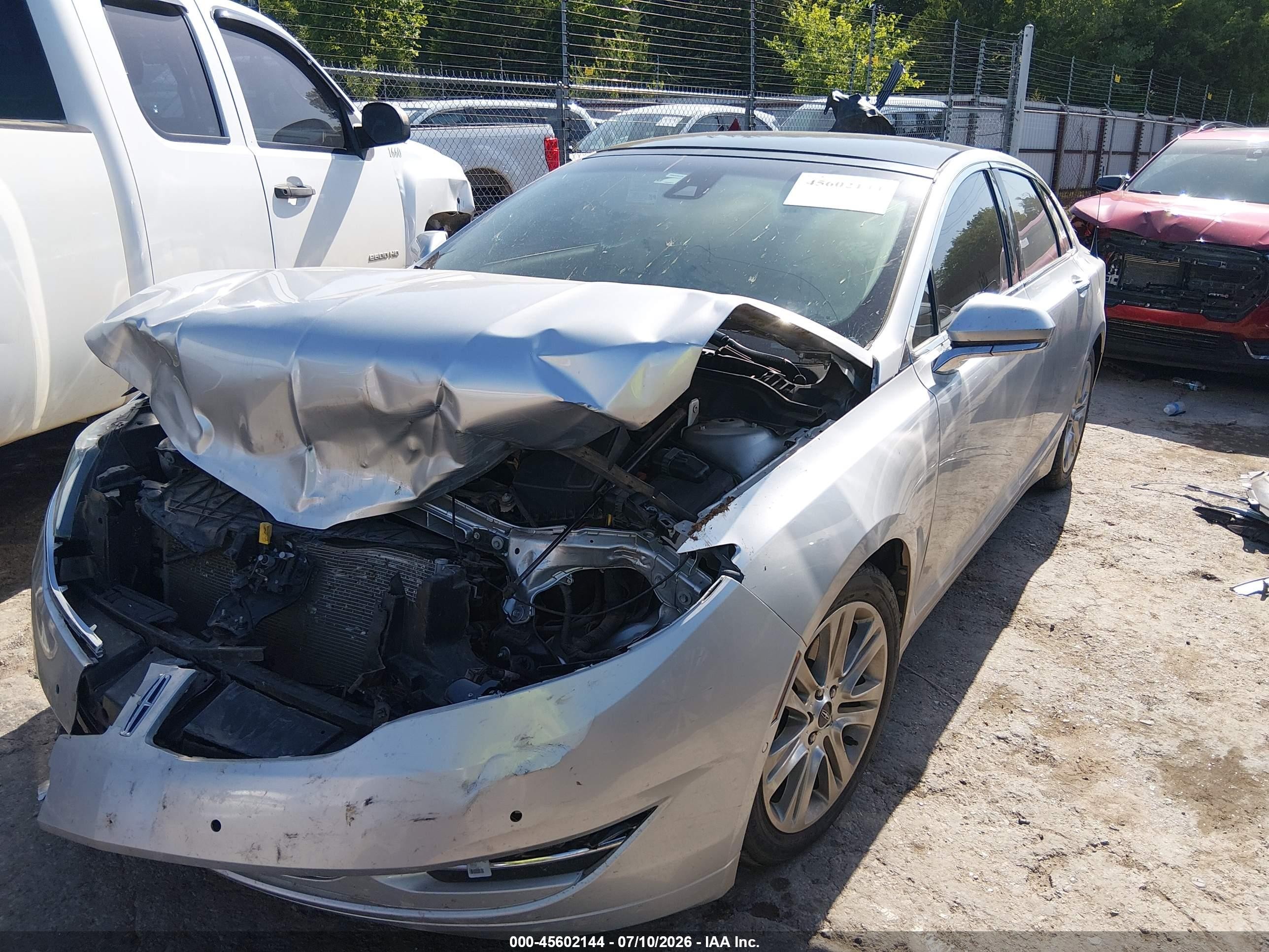 2013 Lincoln Mkz   Silver vin: 3LN6L2G93DR801590