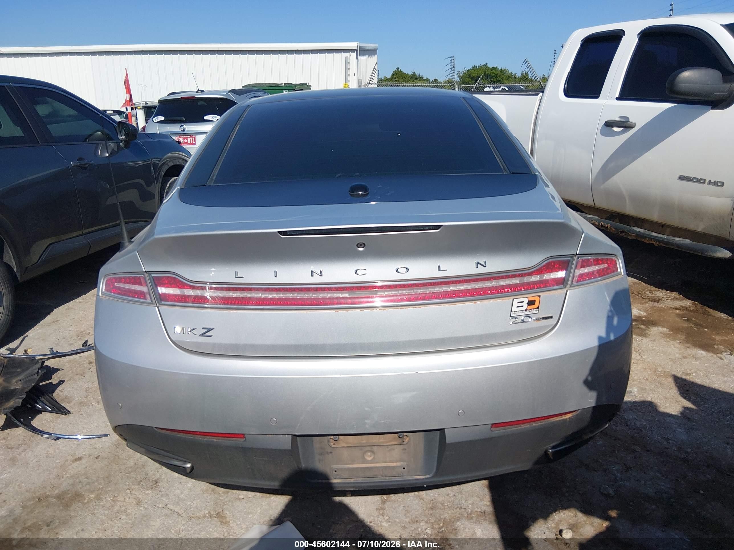 2013 Lincoln Mkz   Silver vin: 3LN6L2G93DR801590