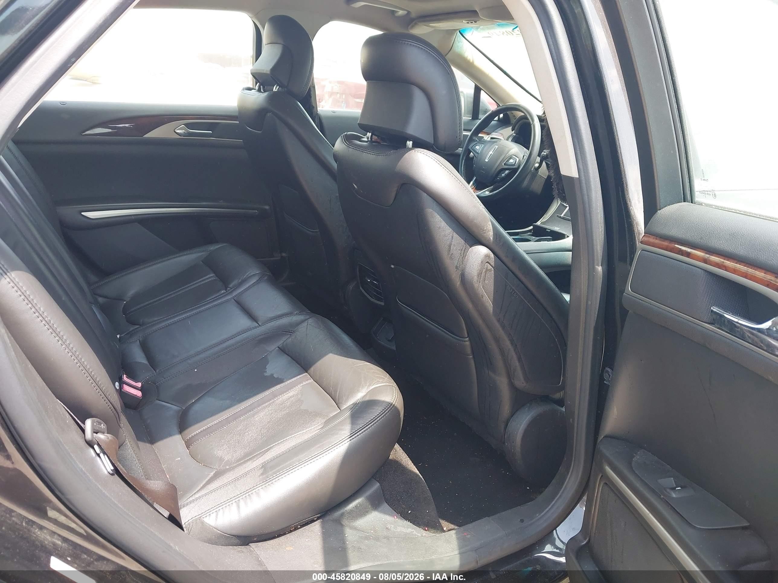2013 Lincoln Mkz   Black vin: 3LN6L2G93DR802710